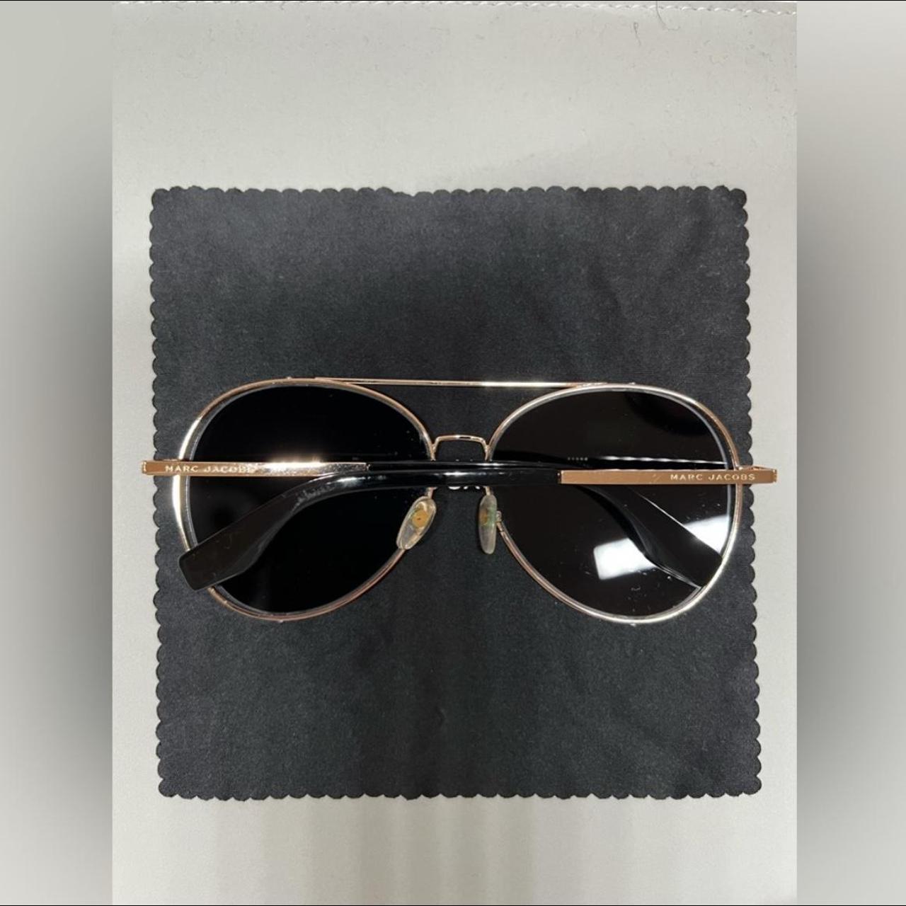 Marc Jacobs Women's Black and Gold Sunglasses (2)