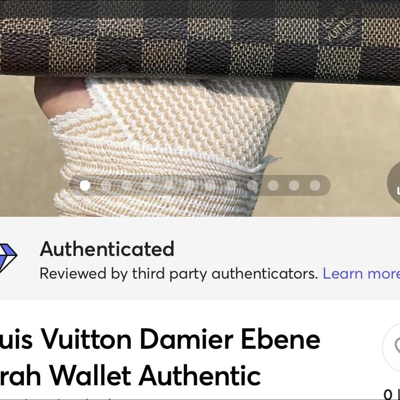 Louis Vuitton Sarah Wallet Damien Ebene Canvas - Depop