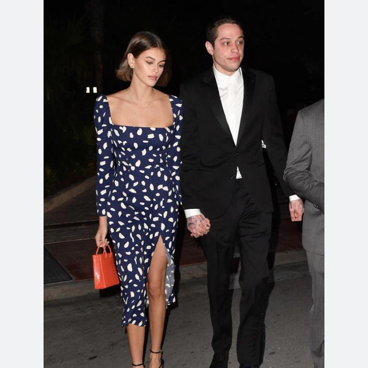 Reformation “Sigmund” Long Sleeve Navy and White | Depop