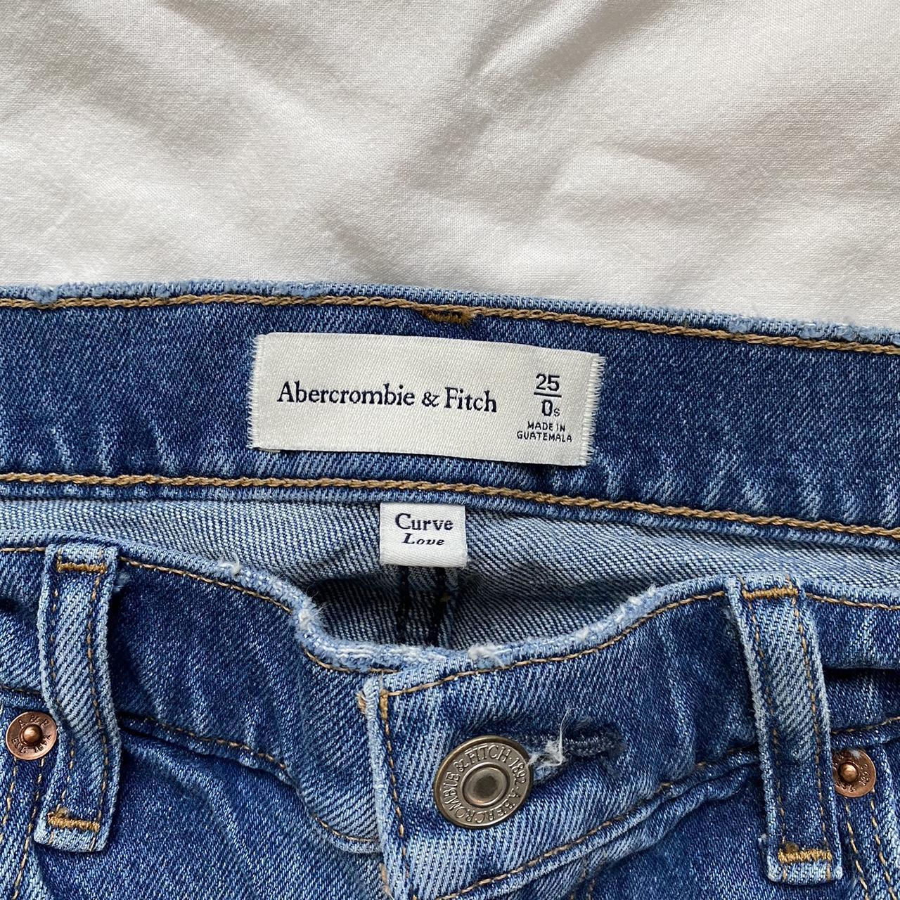 Abercrombie and Fitch curve love jeans only worn... - Depop