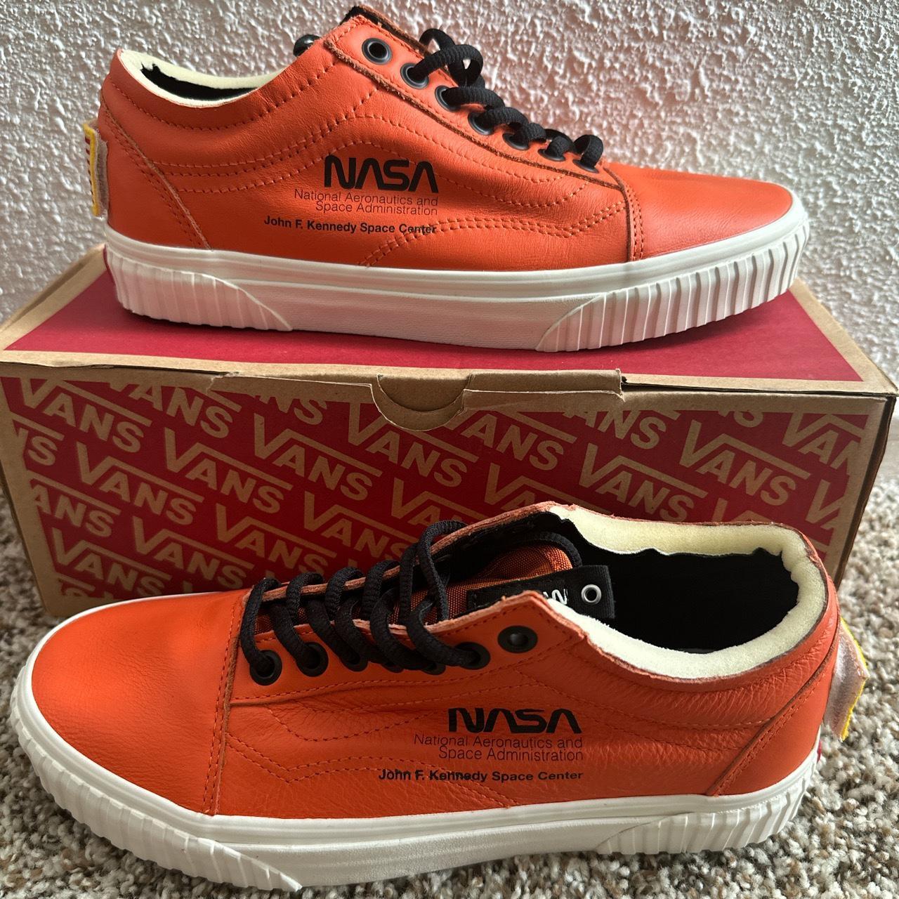 Orange nasa vans best sale