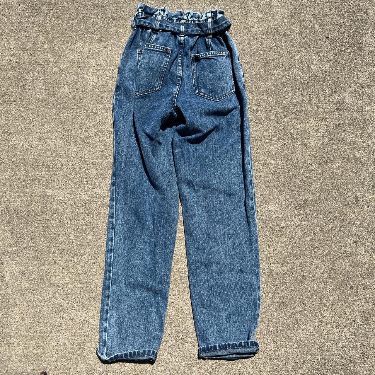 PacSun paper bag mom jeans Stretchy jean... - Depop