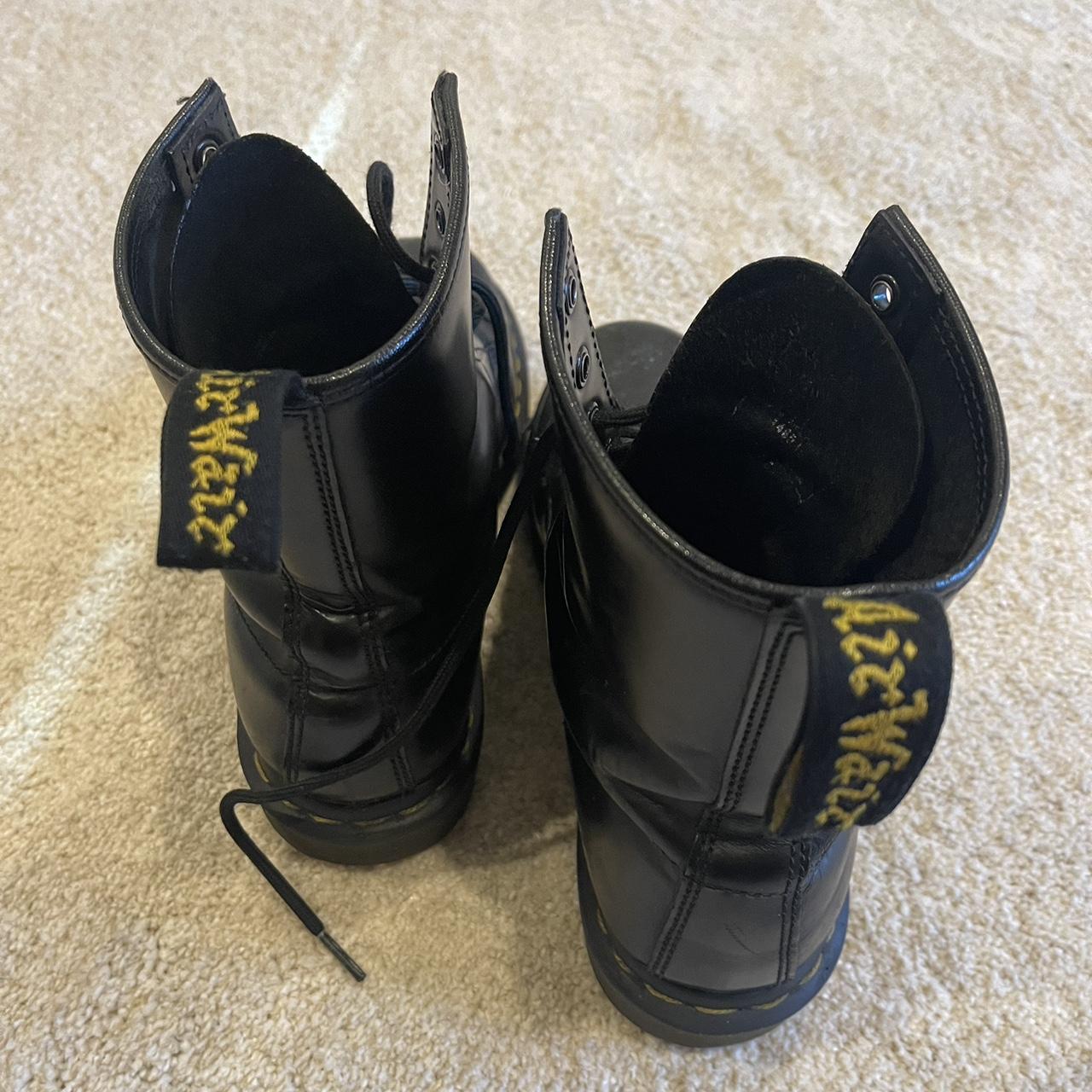 Women's Black and Yellow Boots | Depop