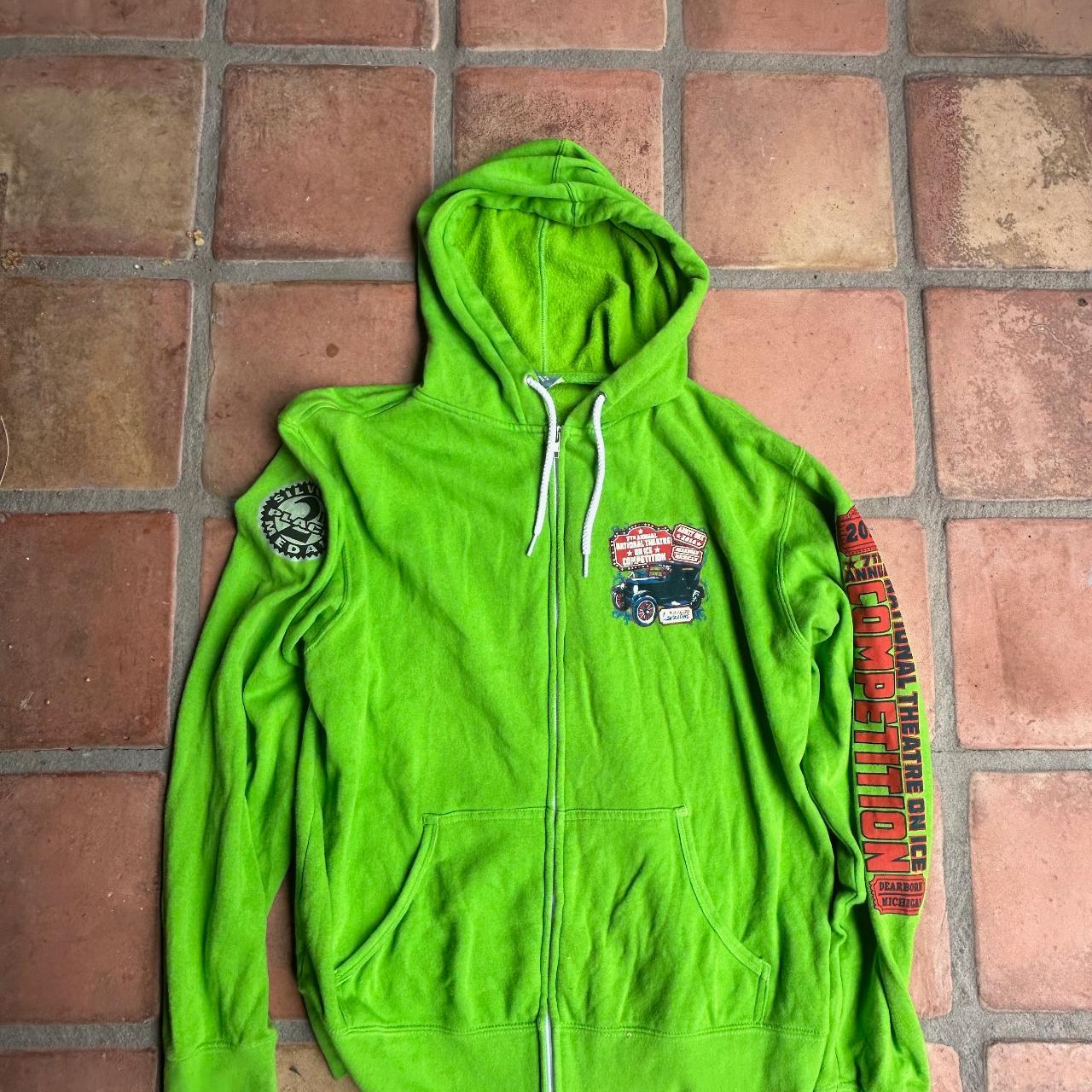 Lime green hot sale graphic hoodie