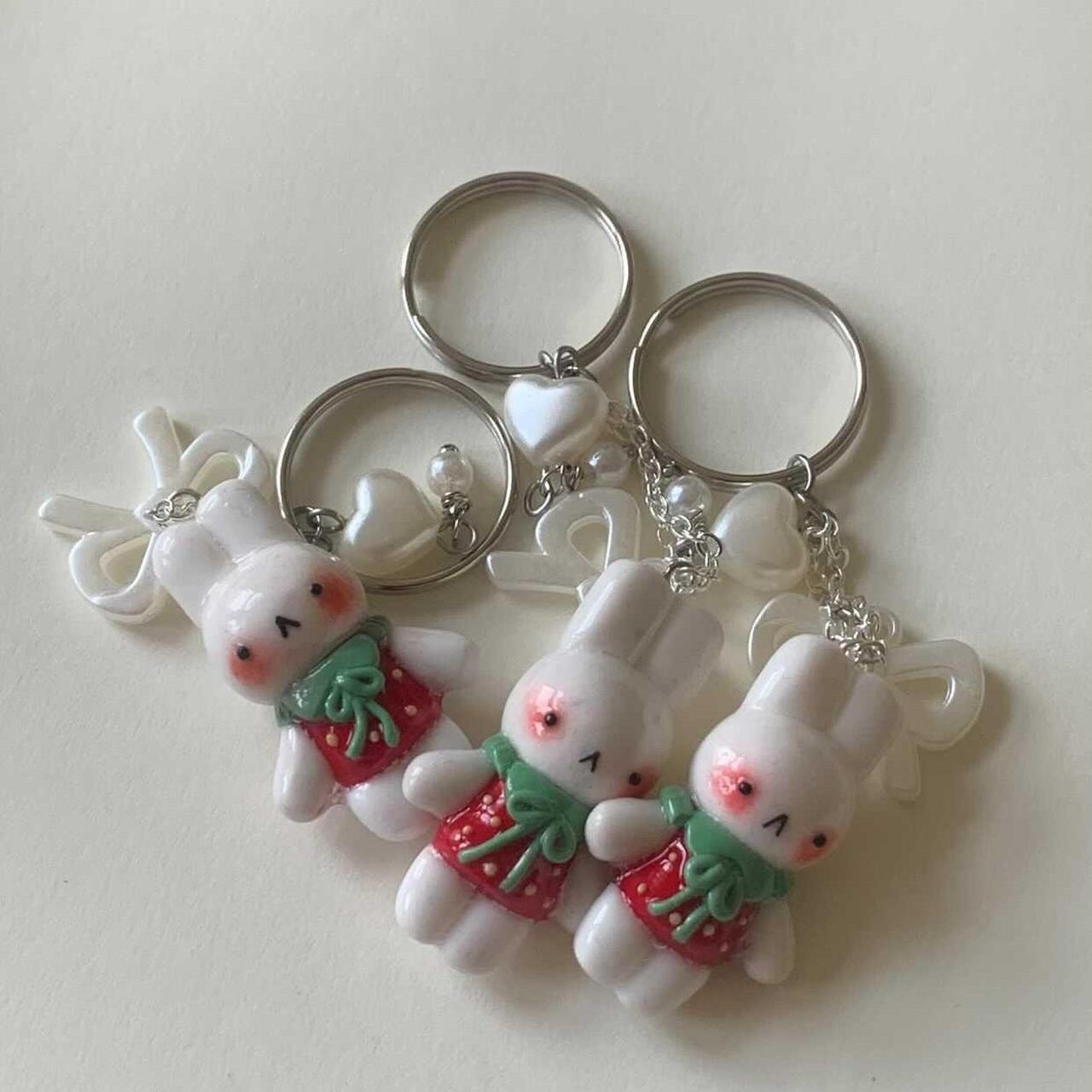 Handmade strawberry rabbit charm ☆ #miffy... - Depop