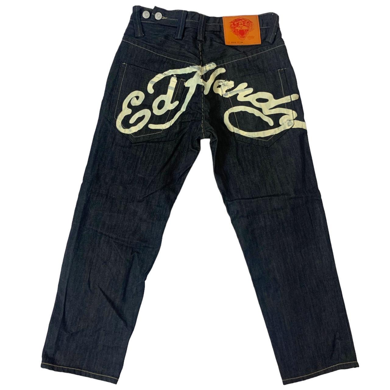Ed Hardy Men's Cream Jeans | Depop