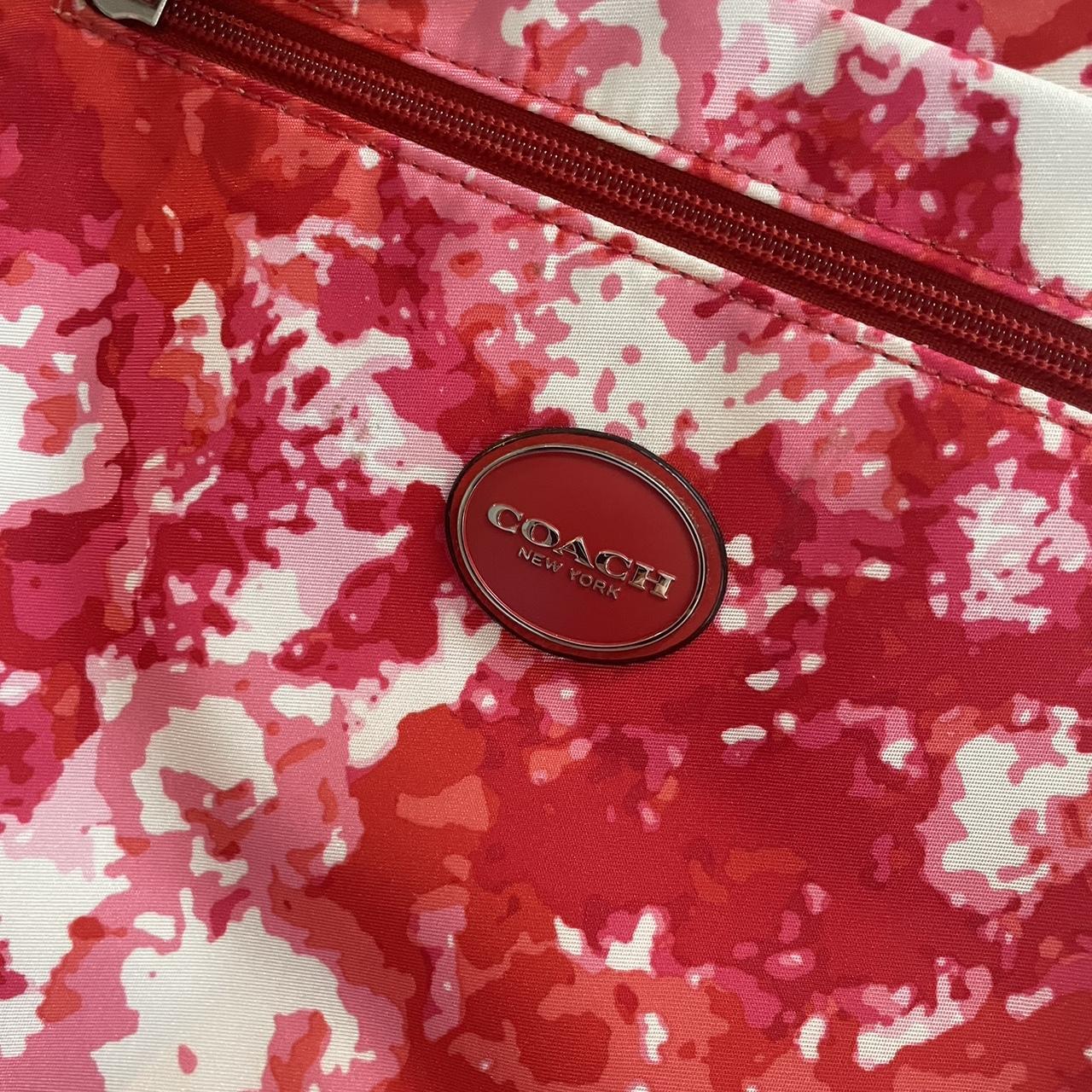 Pink and tan coach purse online