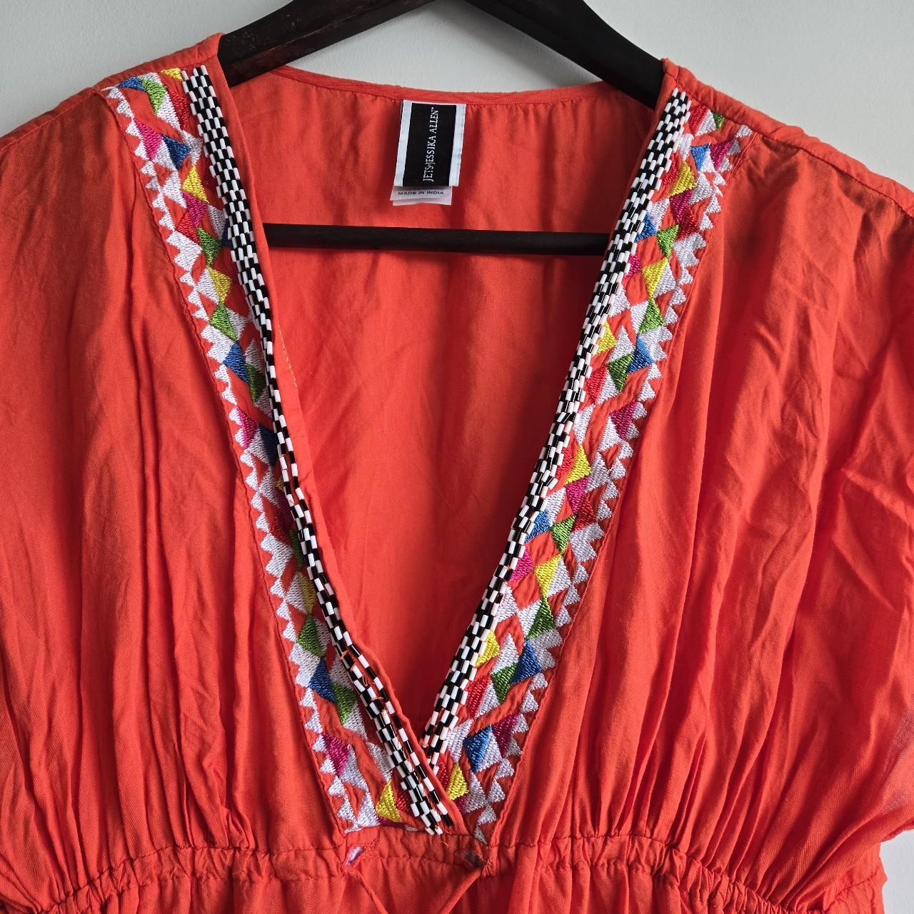 Jets by Jessika Allen Size Small Red Beach CoverUp... Depop