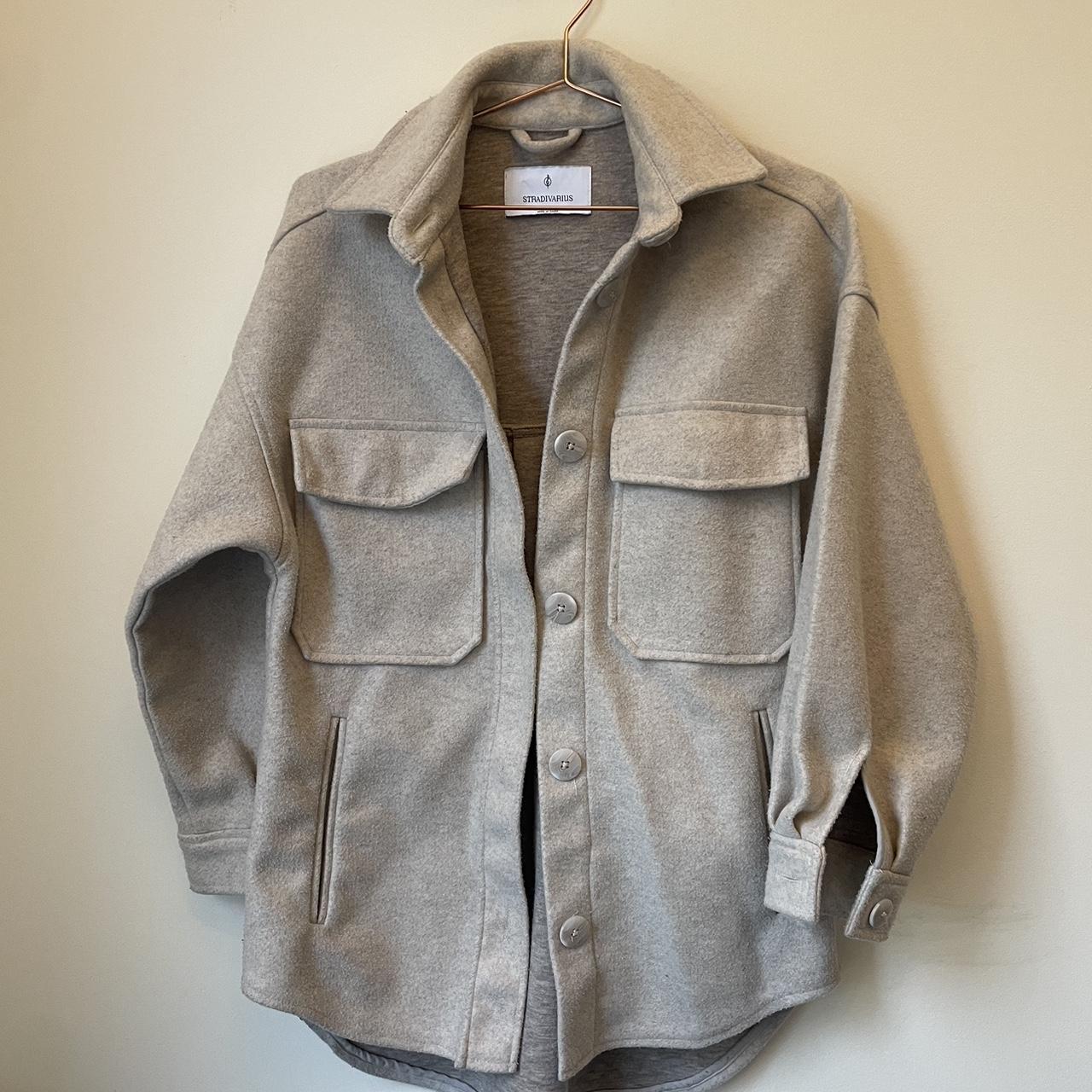 Womens Jacket Stradivarius Grey Shacket ASOS Jackets Coats Asos