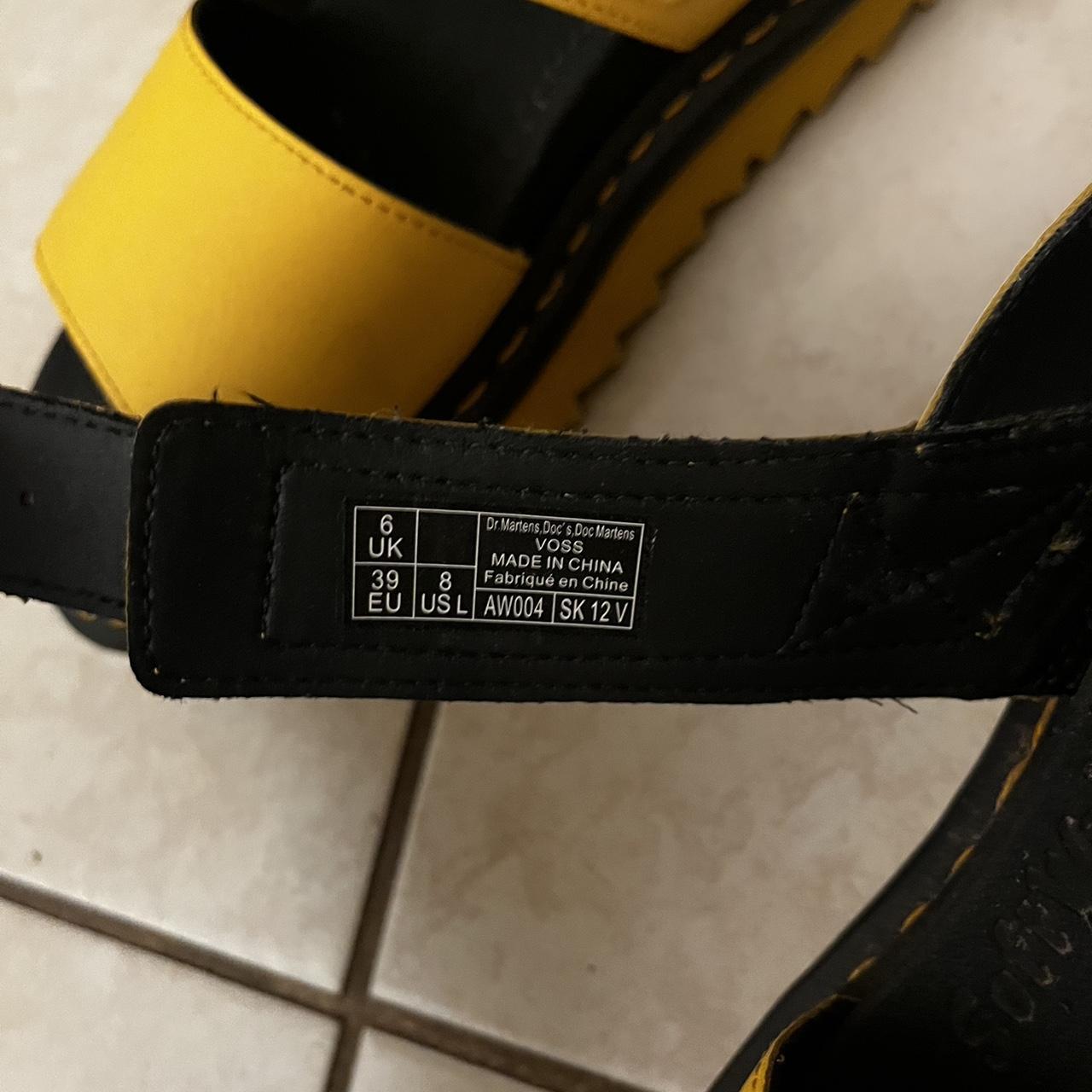 Dr martens sandals yellow hot sale