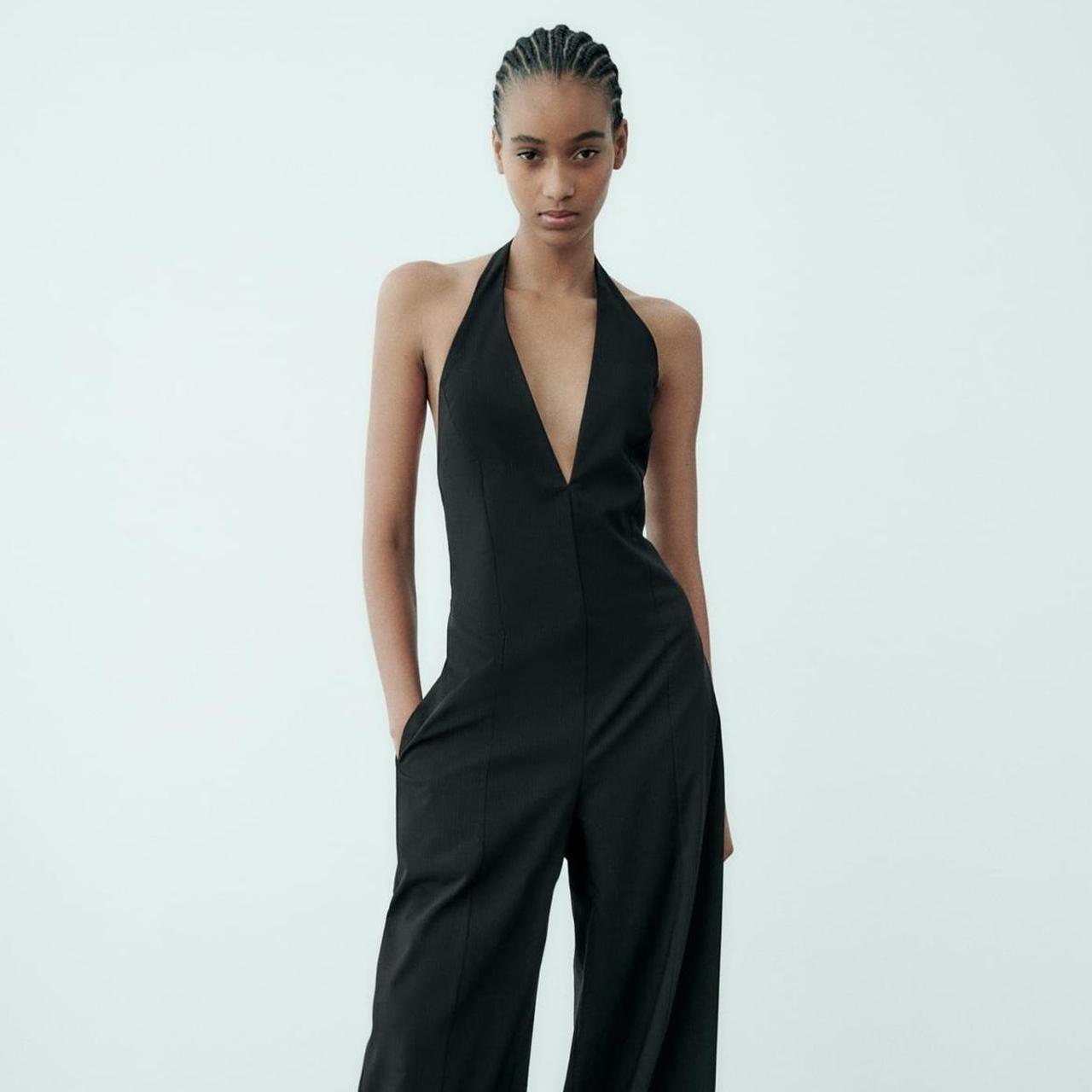 Zara sales black jumpsuit