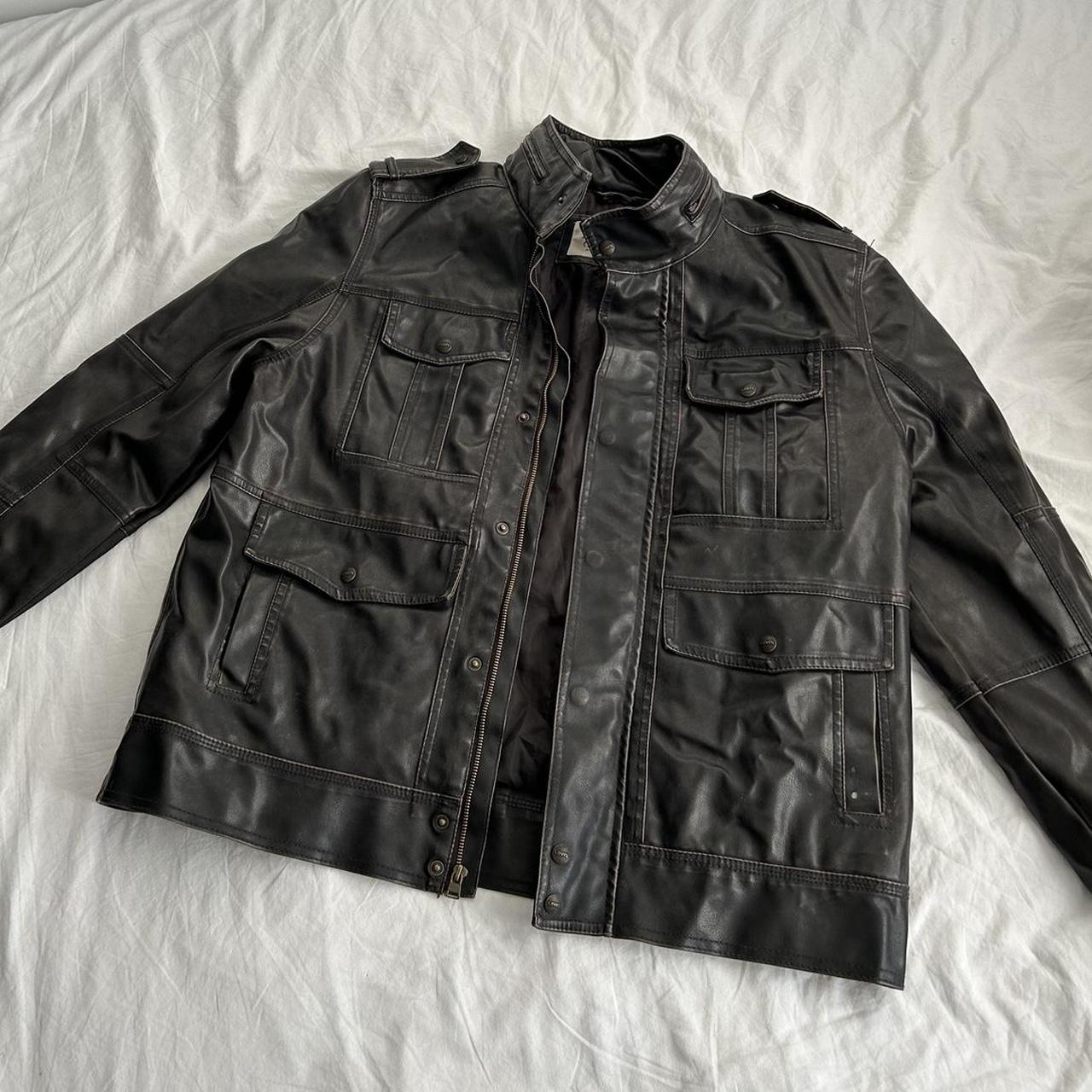 Vintage Levi’s Genuine Leather Jacket #levis... - Depop