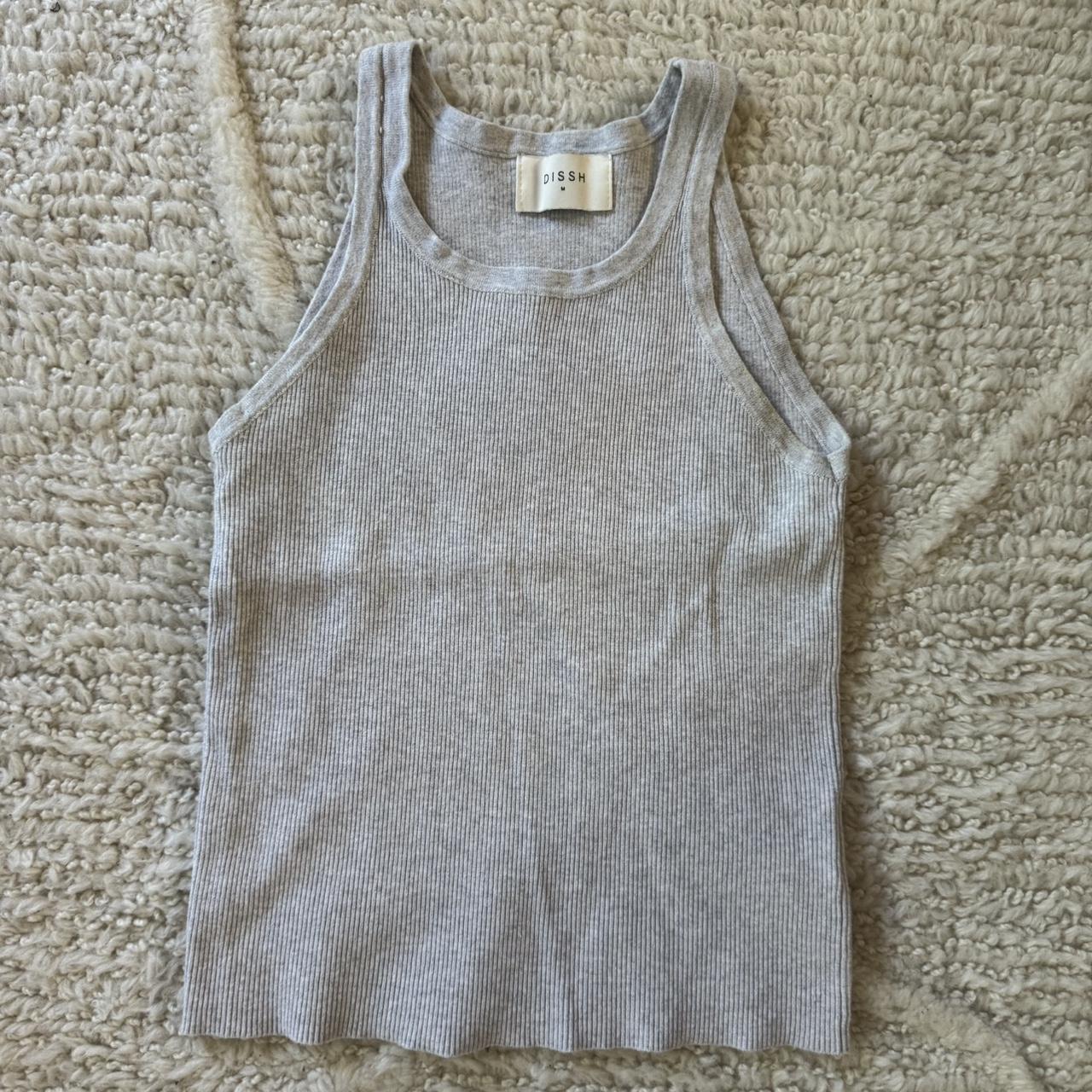 Grey Dissh Singlet - Depop