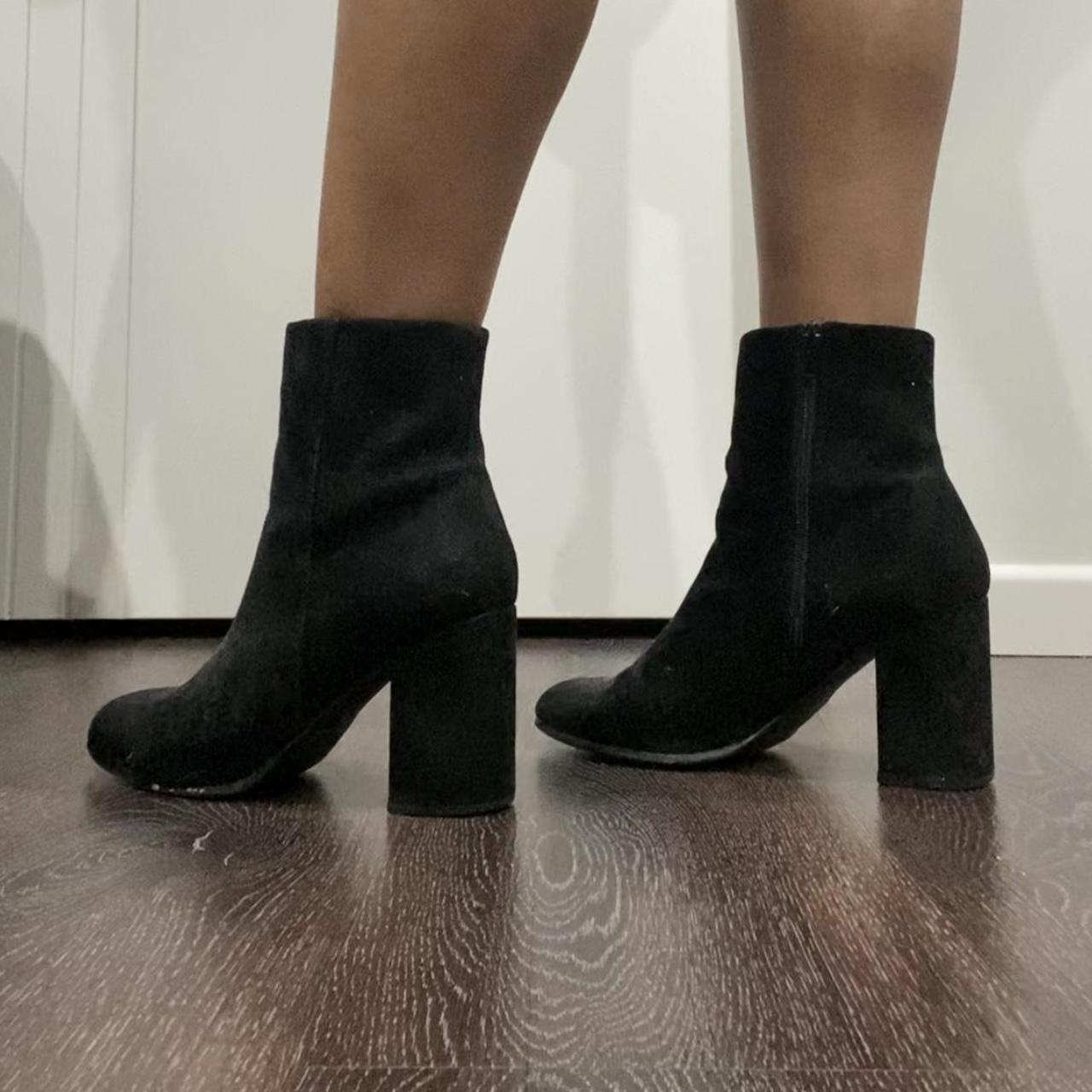 Block heel Suede boots Famous Footwear - Depop