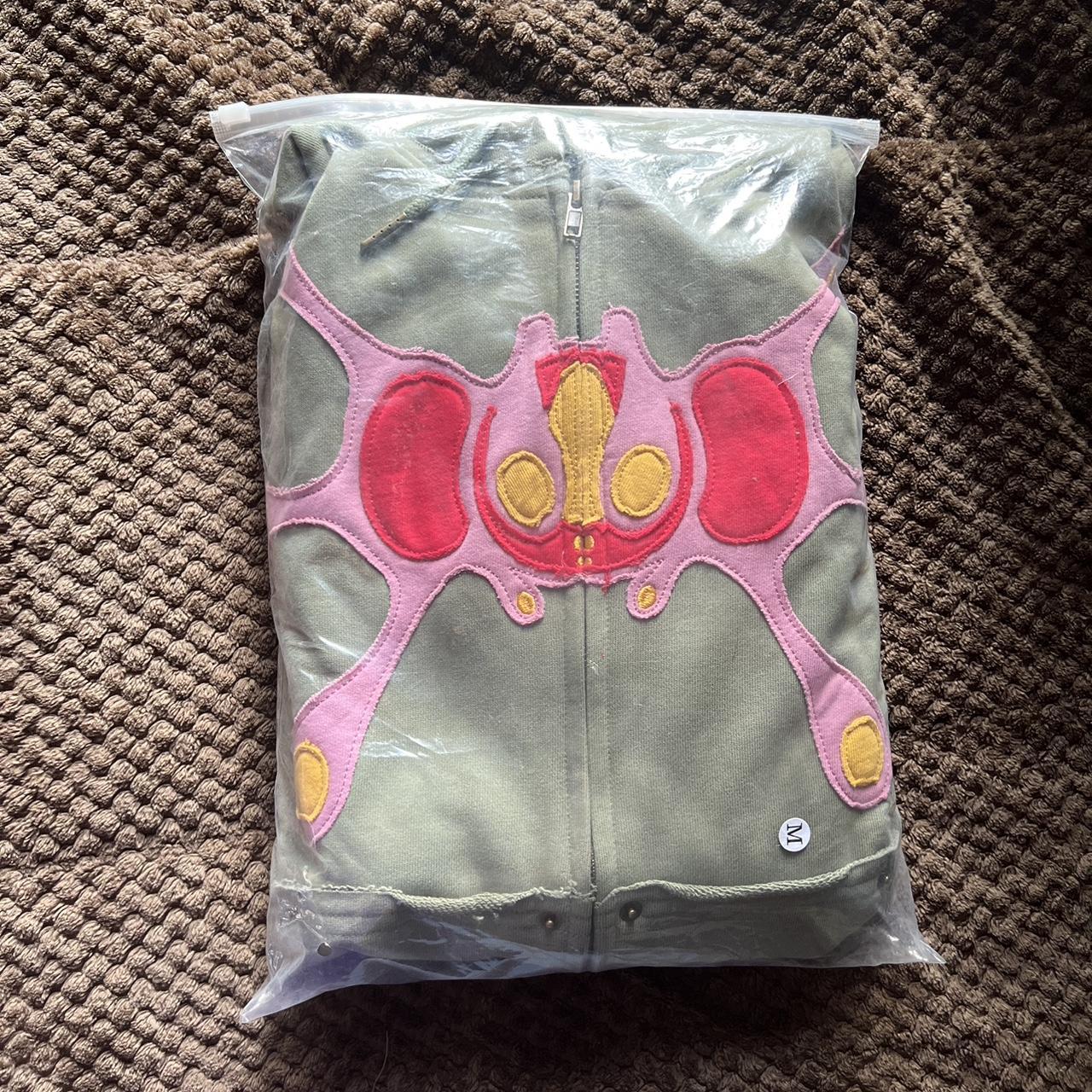 happy99 angel99 zip up hoodie in Green/Pink. Bought...