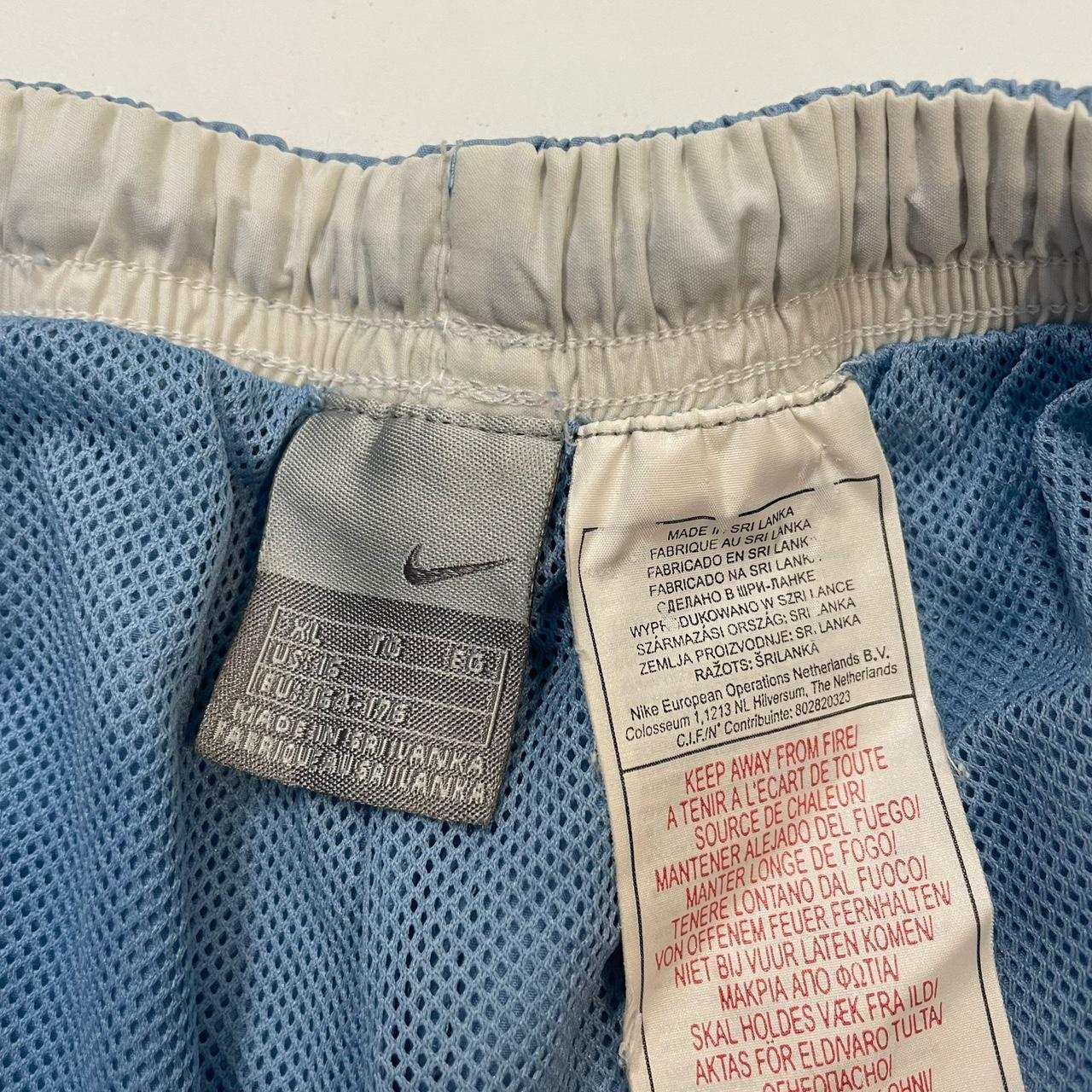 Nike blue track pants sweatpants vintage 00s... Depop