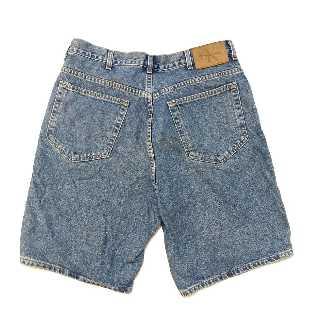 Calvin Klein Jeans denim shorts vintage 90s CK Size... - Depop