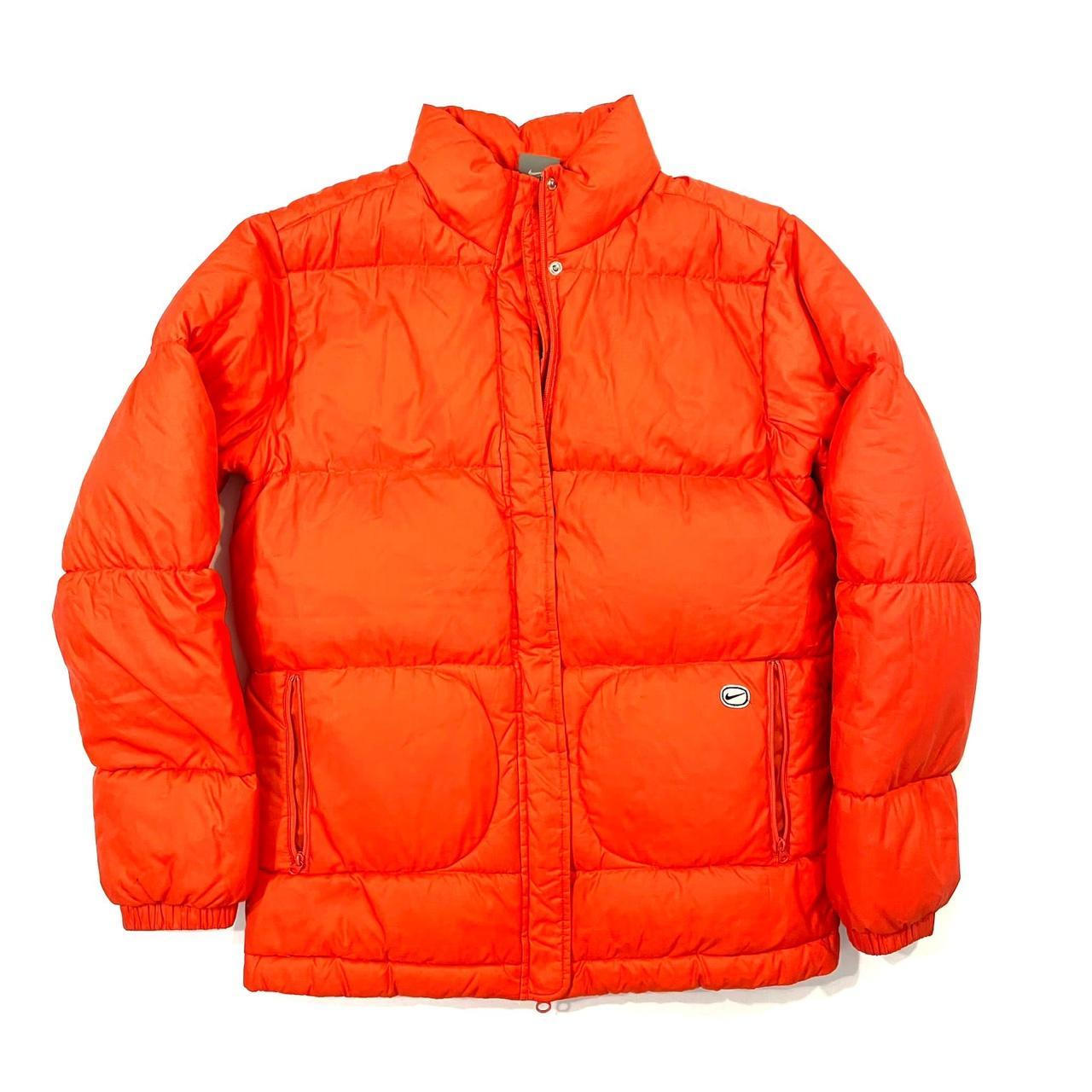 Nike orange puffer on sale jacket