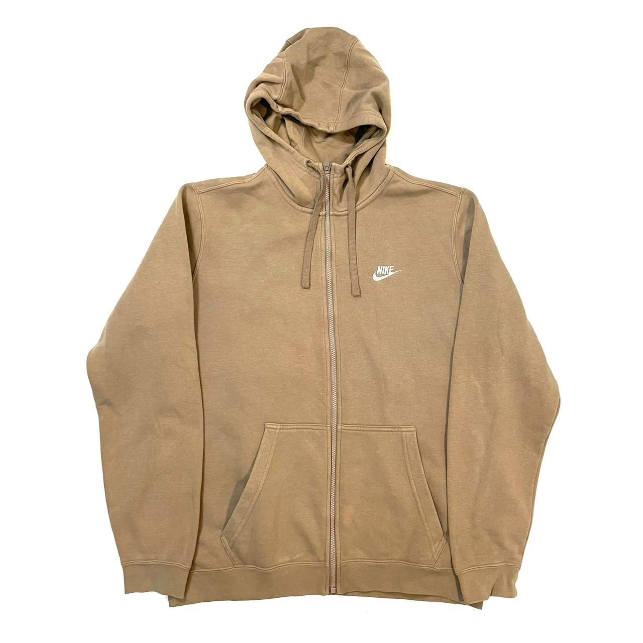 Nike Vintage Y2K Zip Up Hooded Grey Sweatshirt Hoodie W