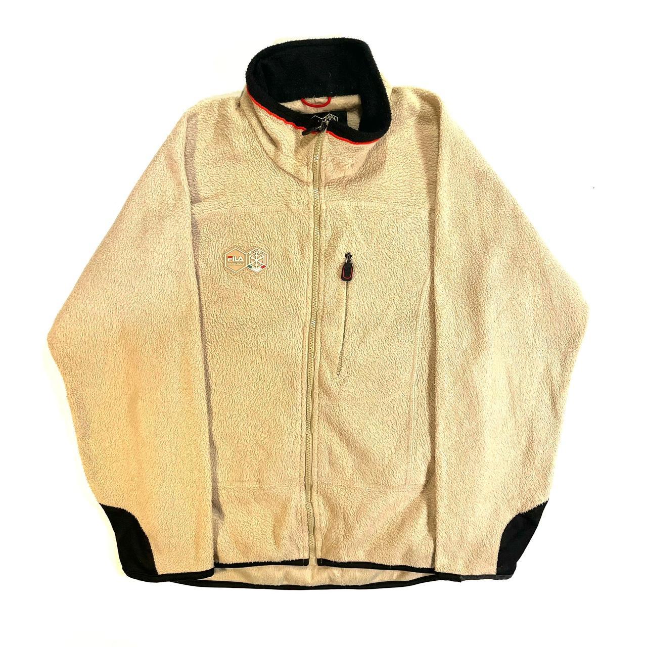 FILA ジップアップジャケット XL クリーム FILA フィラ 薄手 ジップ
