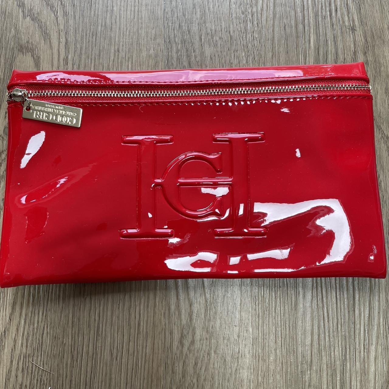 Carolina Herrera Red Clutch Bag Handbag NEW