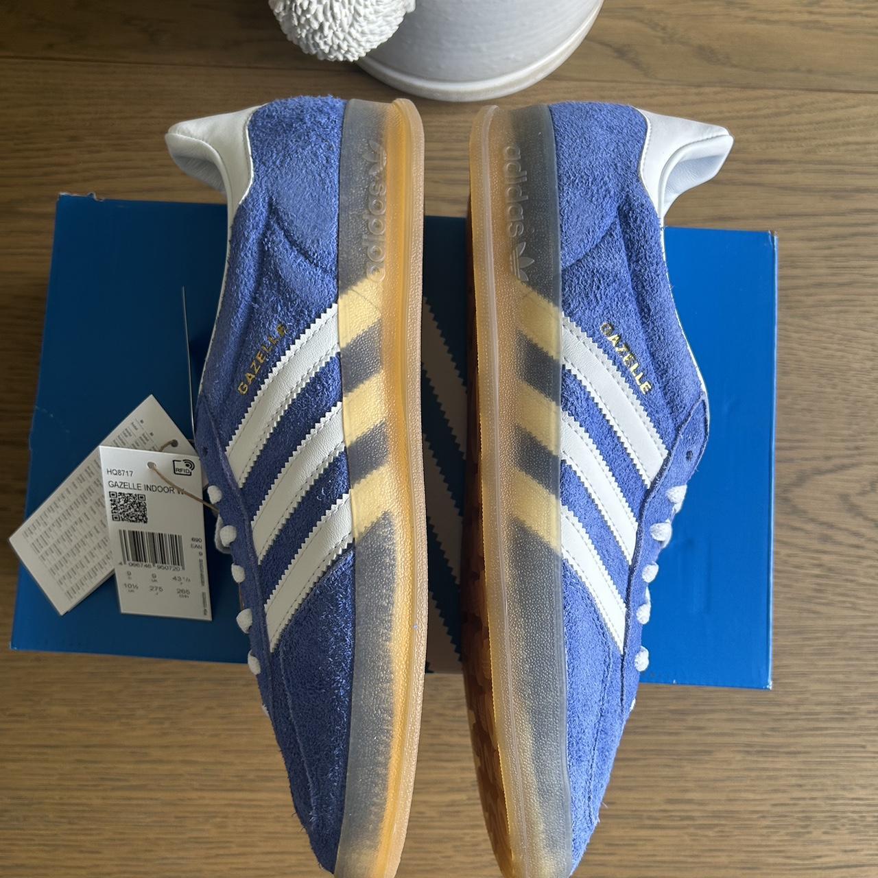 adidas gazelle indoor blue fusion and... - Depop