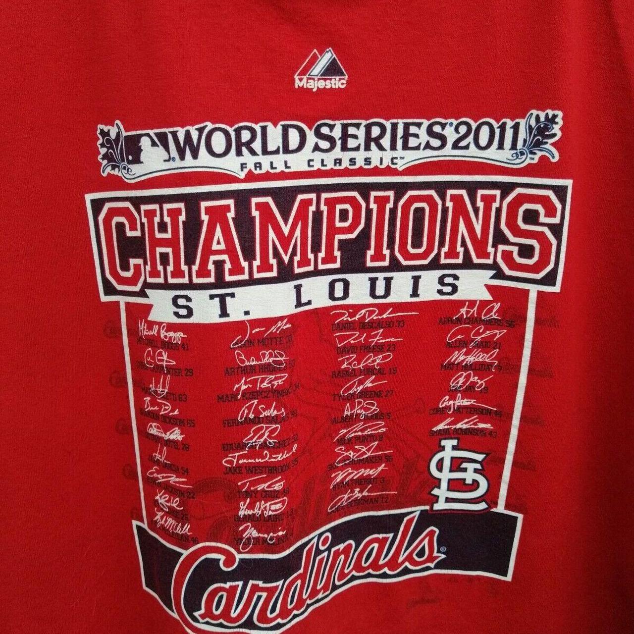 ST.LOUIS CARDINALS 2011 WORLD SERIES CHAMPIONS TEE - Depop