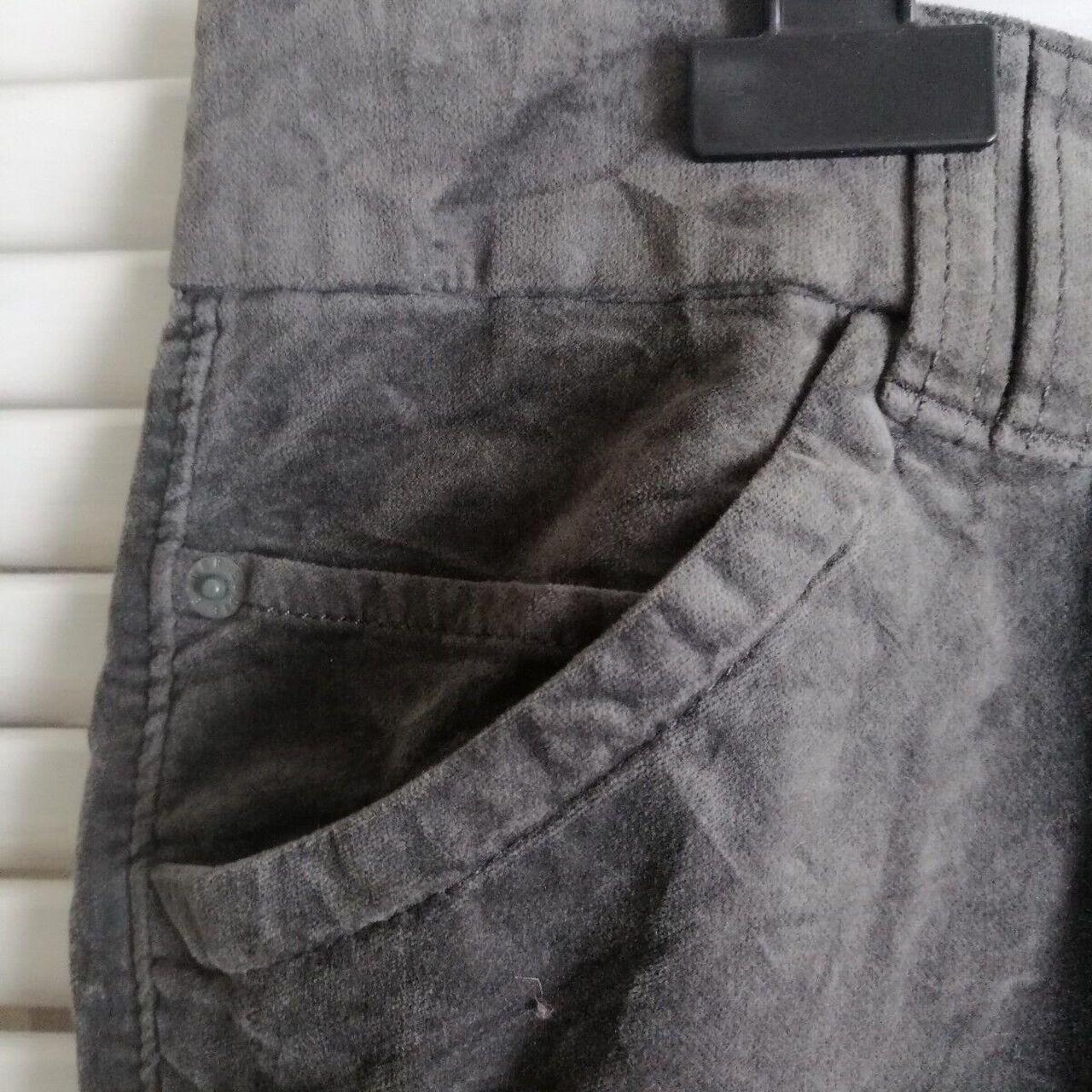 Eddie Bauer grey Velvet Jeans size UK 16 Straight... Depop