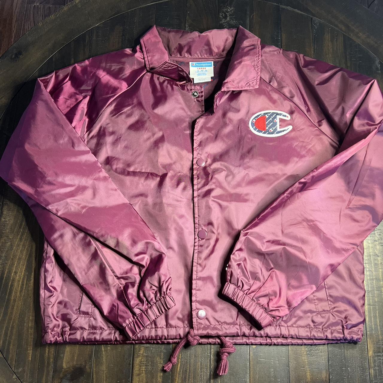 Champion cheap burgundy windbreaker