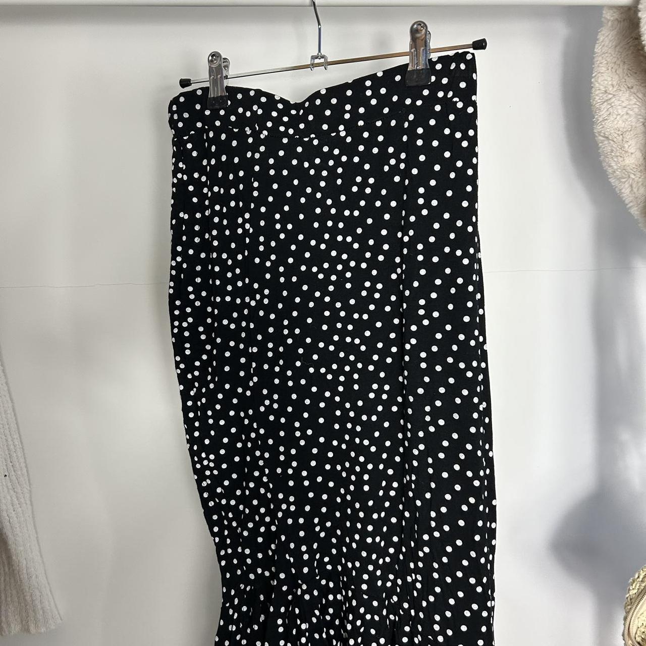 boohoo polka dot midi dress