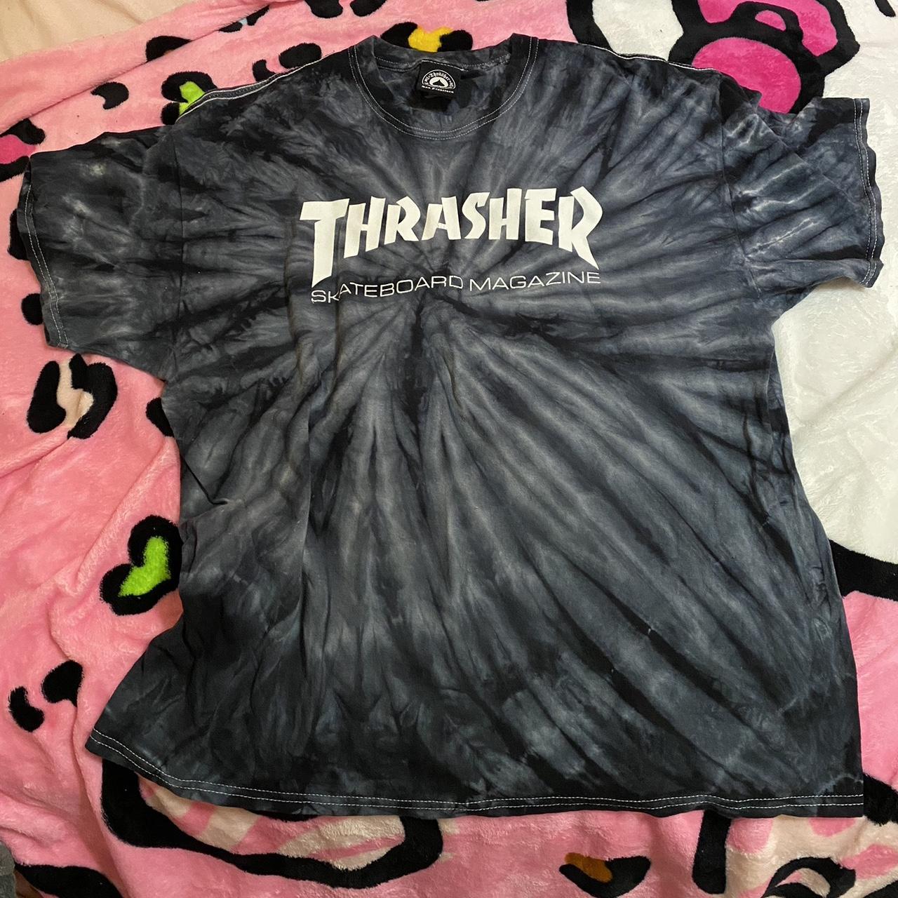 thrasher shirt tie dye