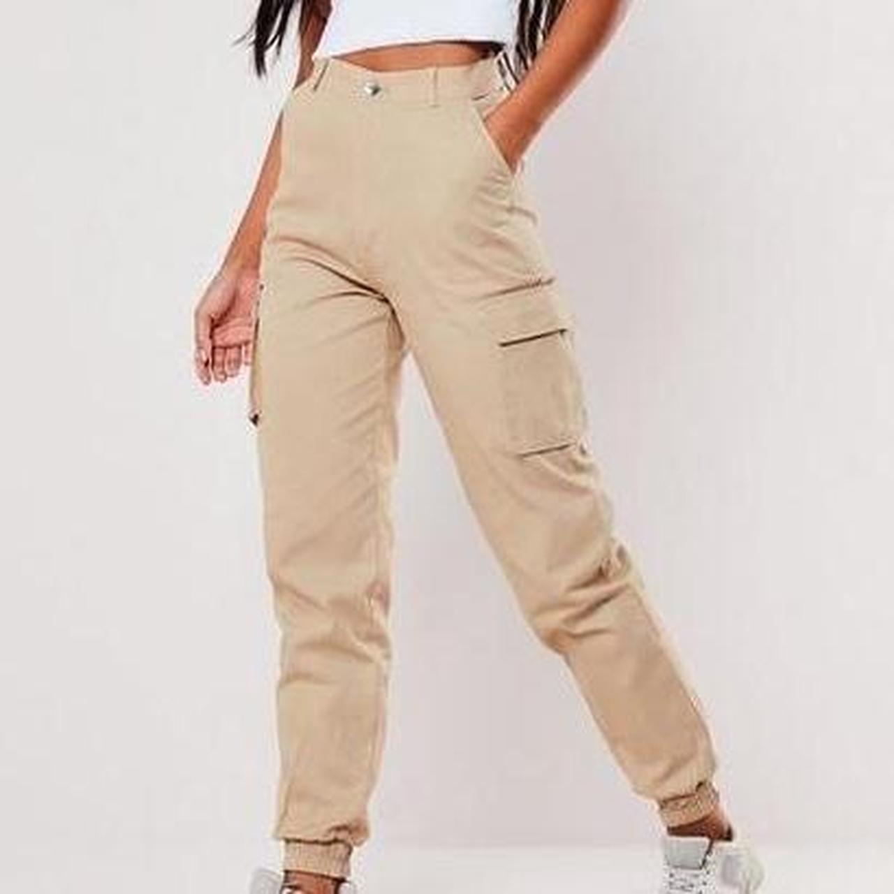 Missguided sand plain cargo trousers only worn. Depop