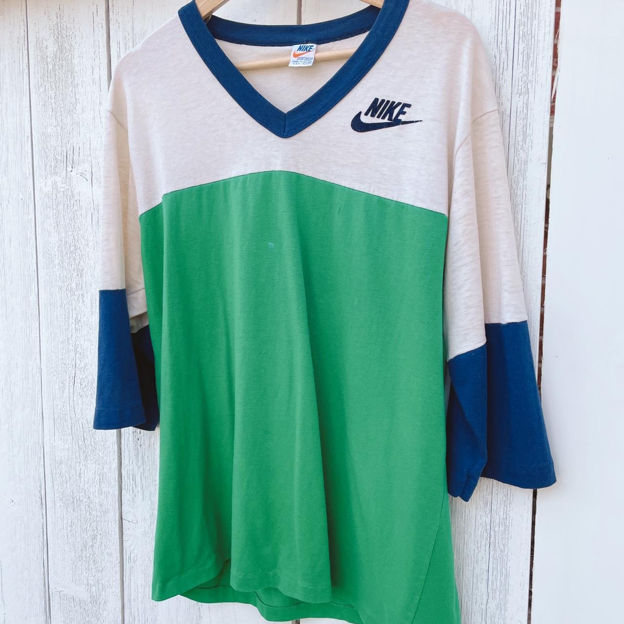 Vintage 70s Nike 3/4 sleeve tee Excellent... - Depop