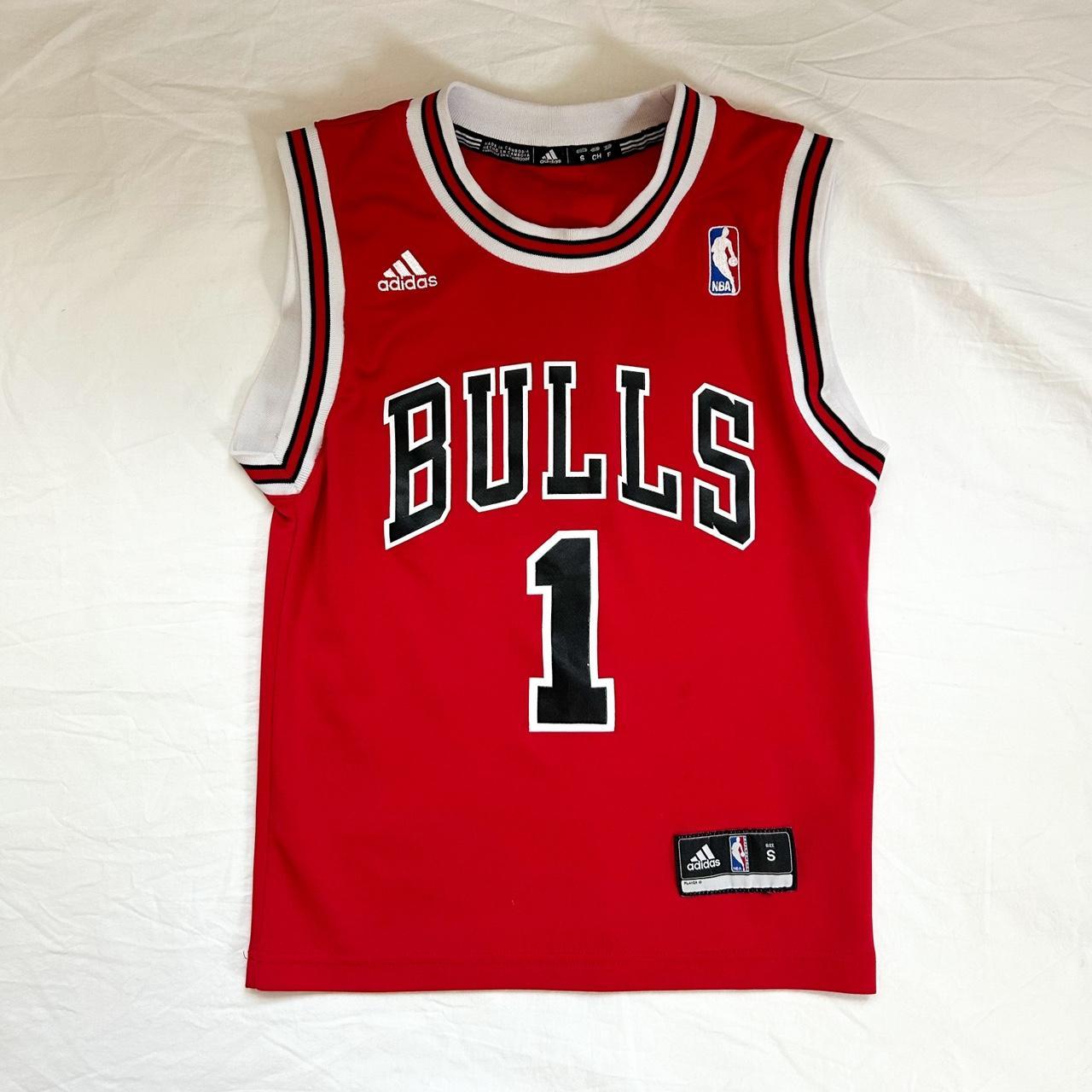 small chicago bulls derrick rose jersey red and. Depop