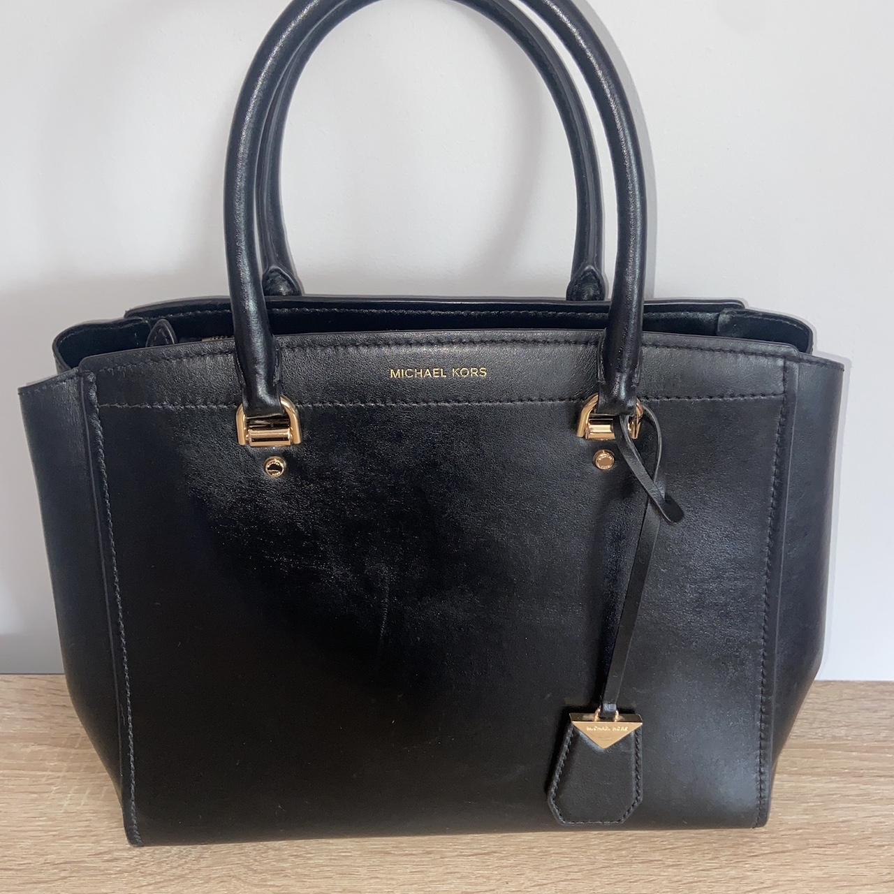 Michael Kors Black Benning Large Leather Satchel. Depop