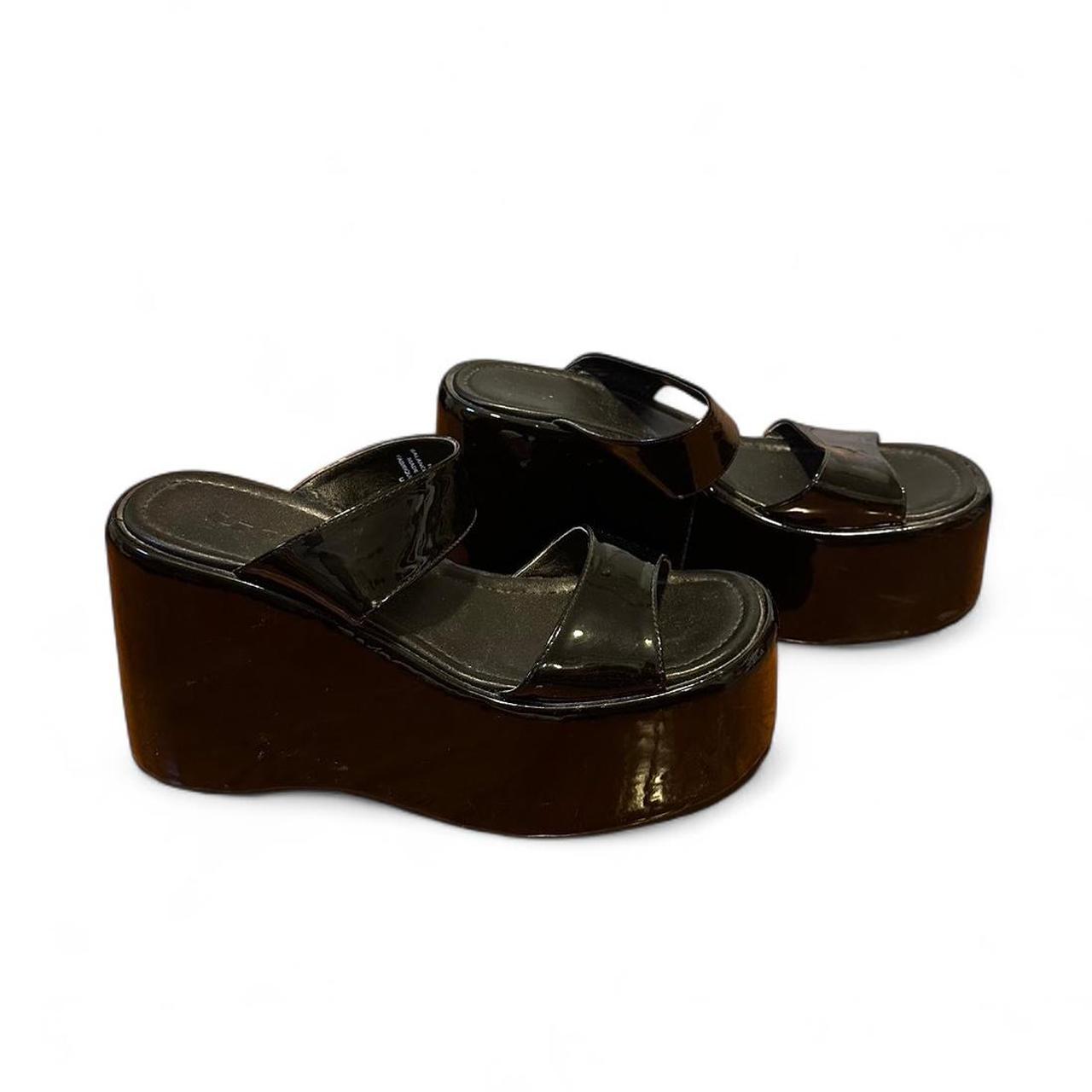 UNIF Women's Slides - Black - US 7 – unif shiny b… - image 2