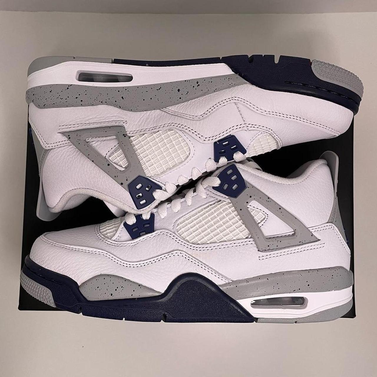 Air Jordan 4 Retro Og Gs ‘midnight Navy’ Size 7 - Depop