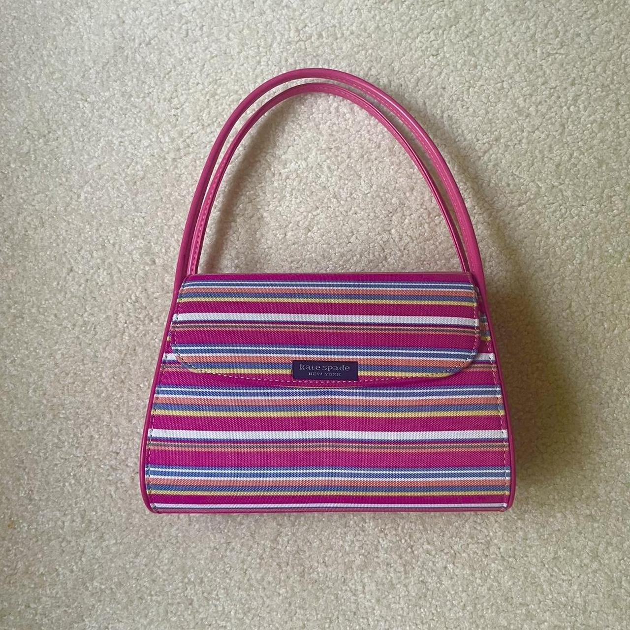 Vintage Kate Spade purse that has pink and white - Depop