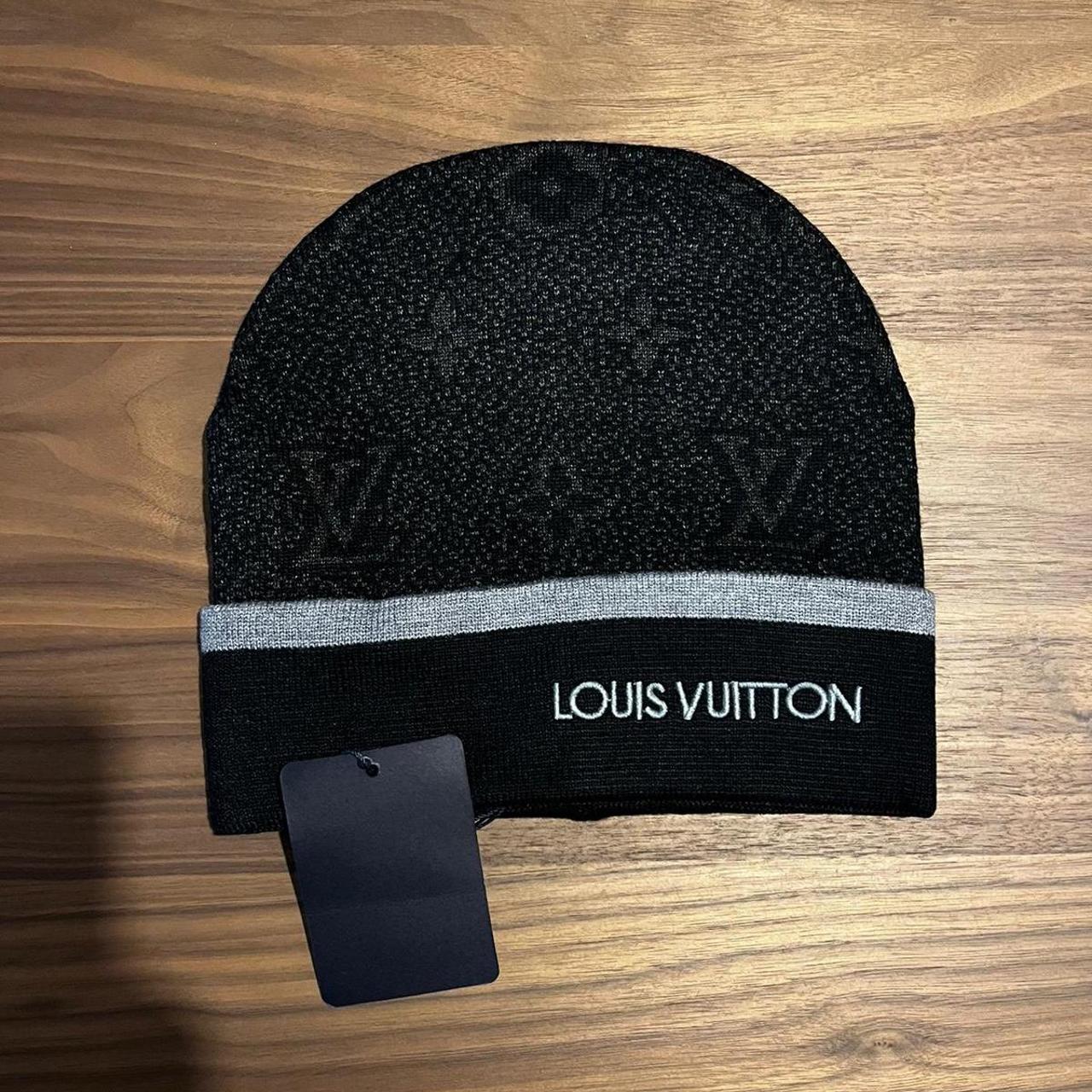 Black monogram LV beanies 15 available Tag... Depop
