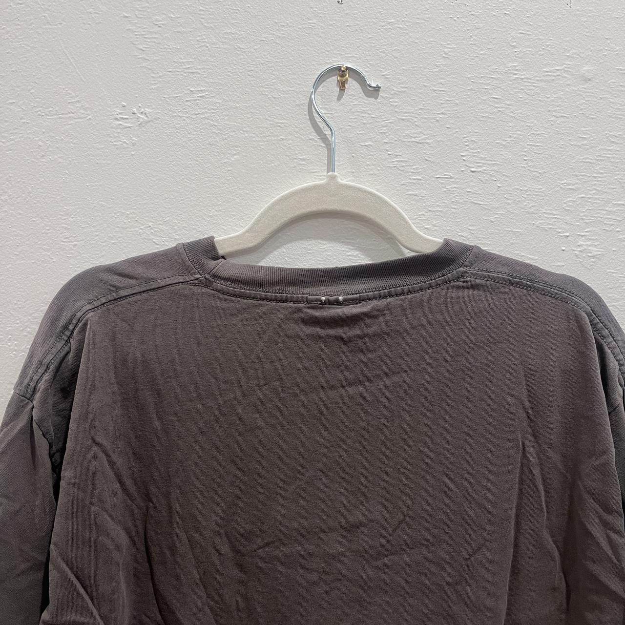 Men's Grey and Brown T-shirt (4)