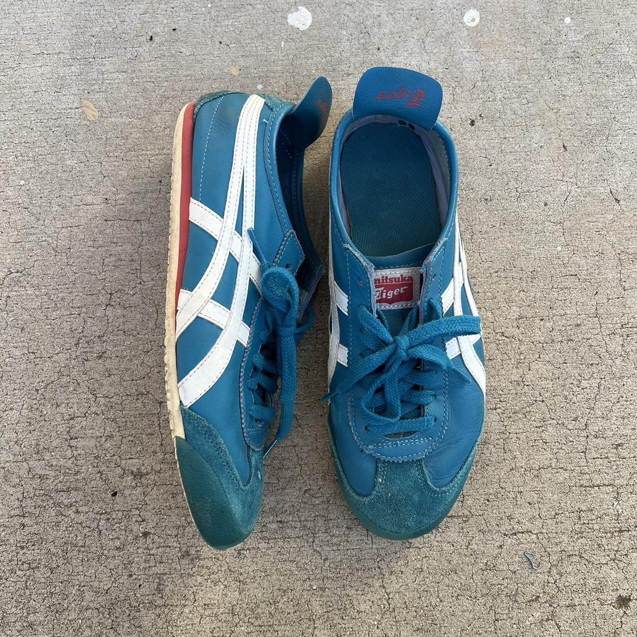 Onitsuka Tiger Mexico 66 in a turquoise/teal (very... - Depop