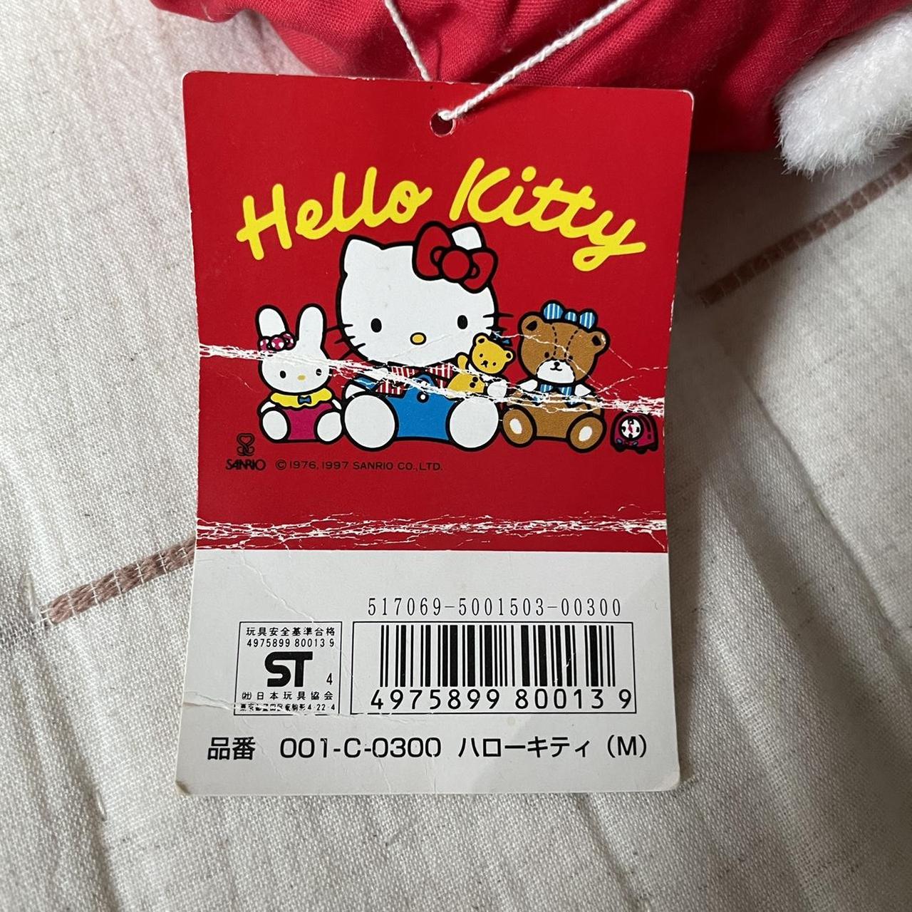 Sanrio Hello Kitty Vintage 1997 Plush Red Plaid Depop