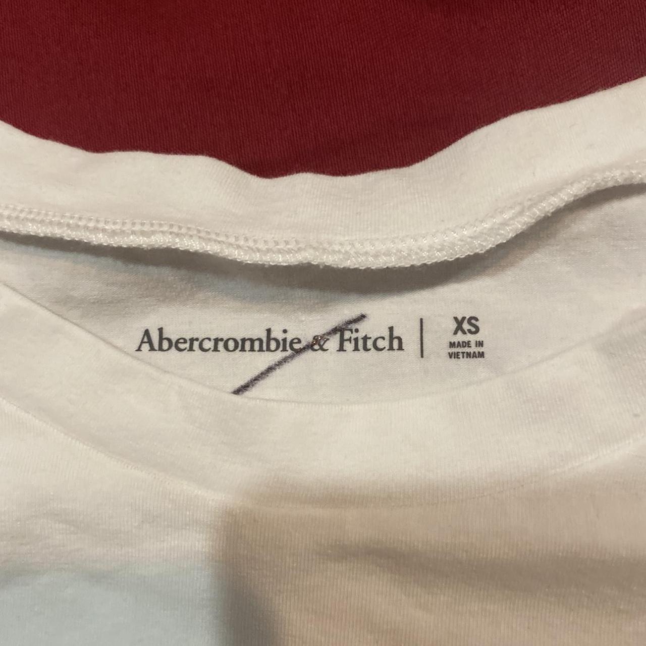 Abercrombie & Fitch Women's Black and White Shirt (2)