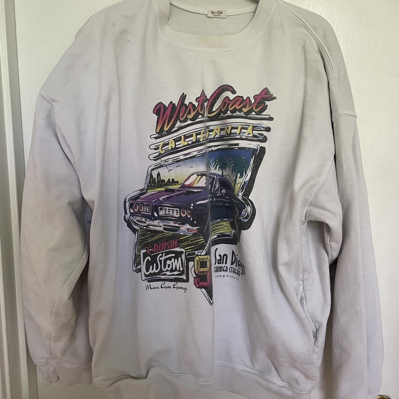 Brandy Melville Women's Sweatshirt White/Grey One size – White