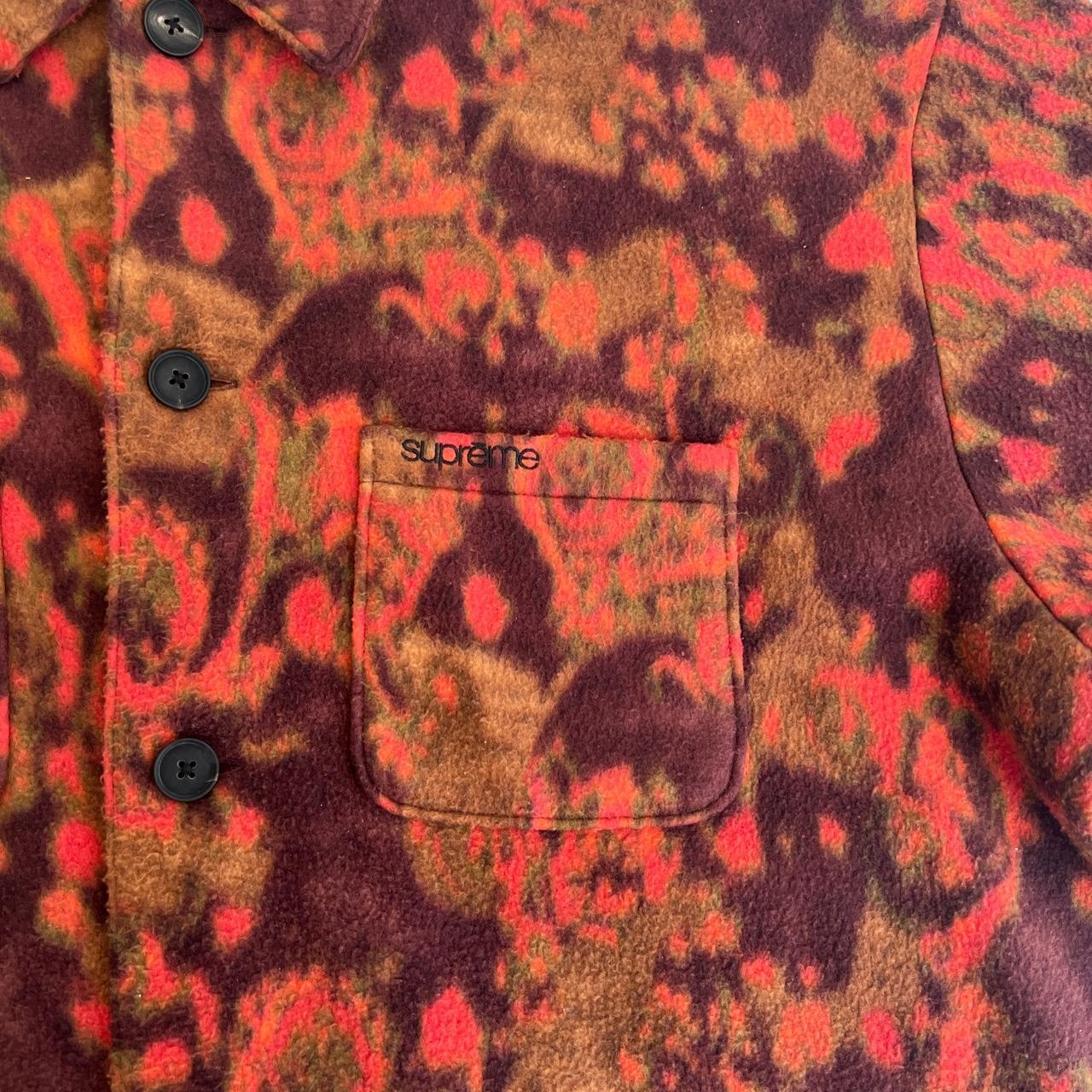 Supreme Paisley Fleece Shirt (Size XL). Fall/Winter '21 - Depop