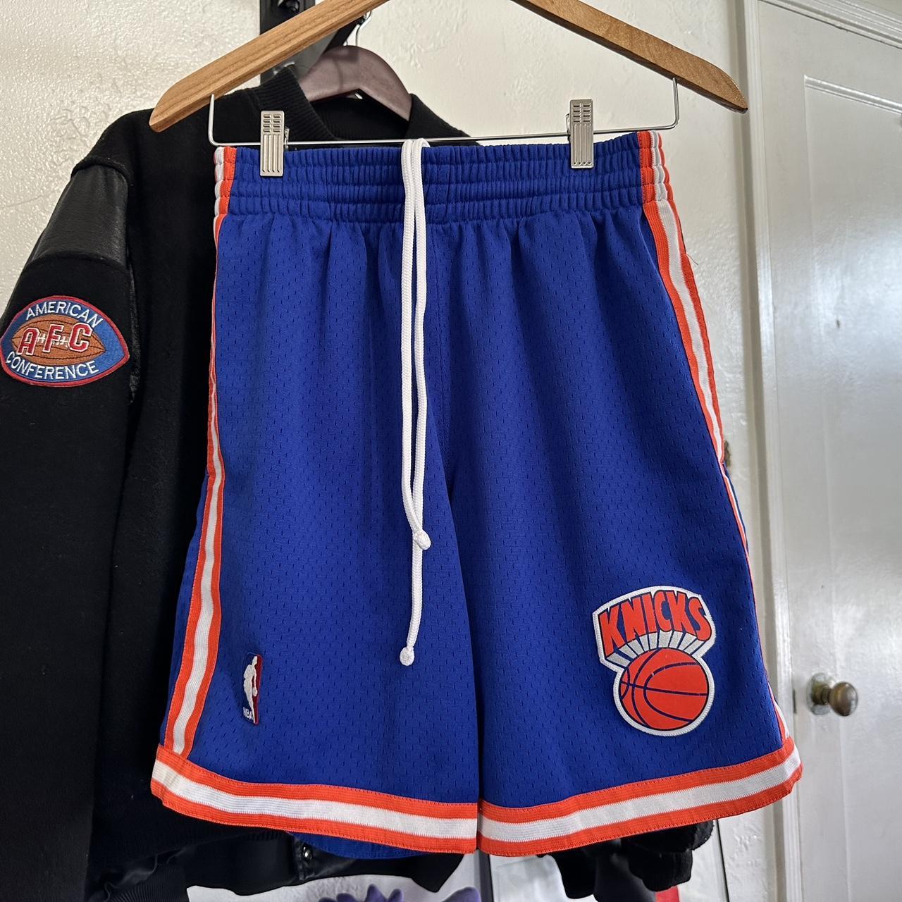 Men's Mitchell & Ness New York Knicks NBA 1991-92 Away Swingman Basketball  Shorts