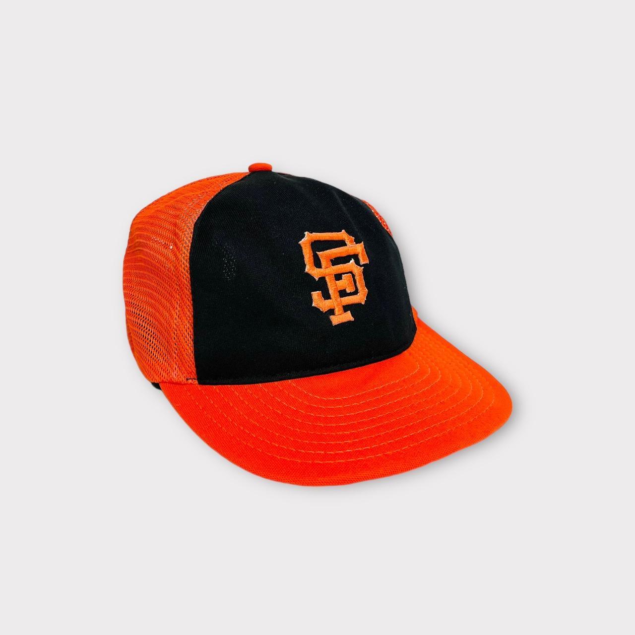 Vintage 1980s San Francisco Giants Snapback Trucker Hat Ajd 