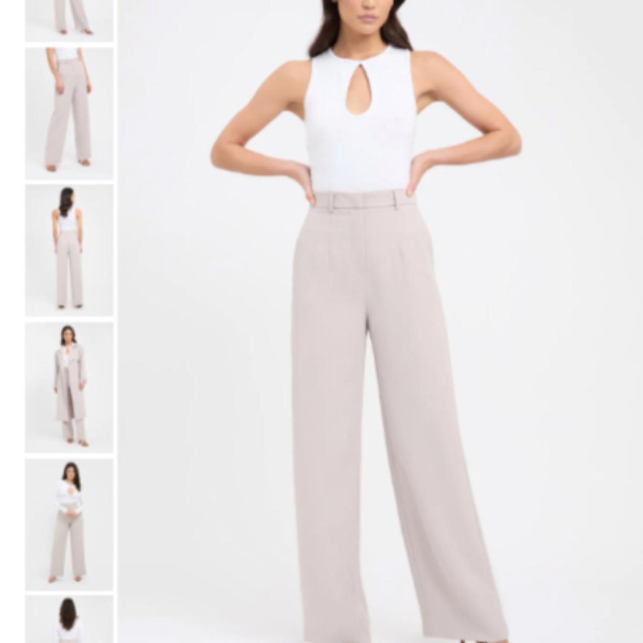 Kookai trouser suit pant oat colour size Depop