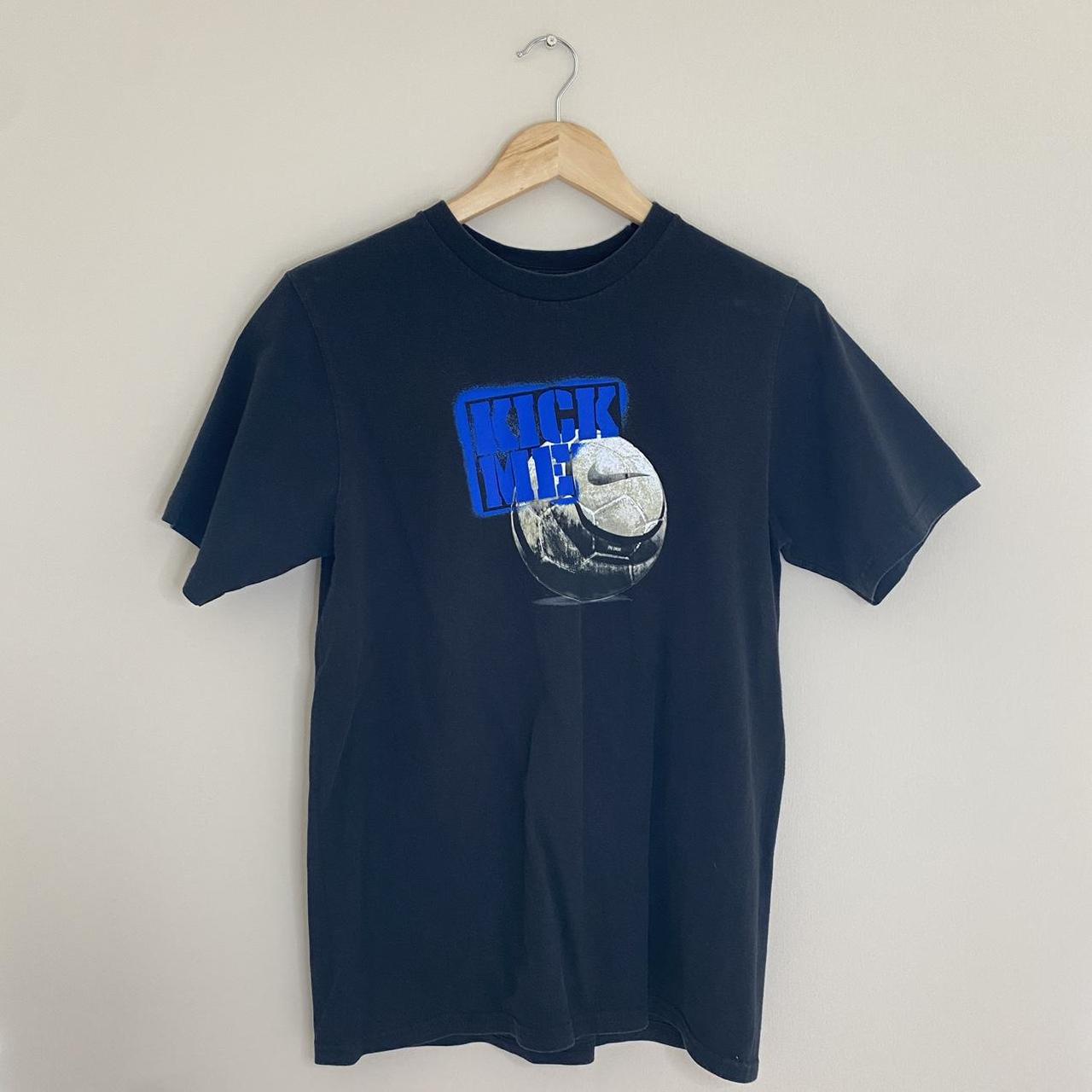 Vintage Nike football T-shirt - Printed logo -... - Depop