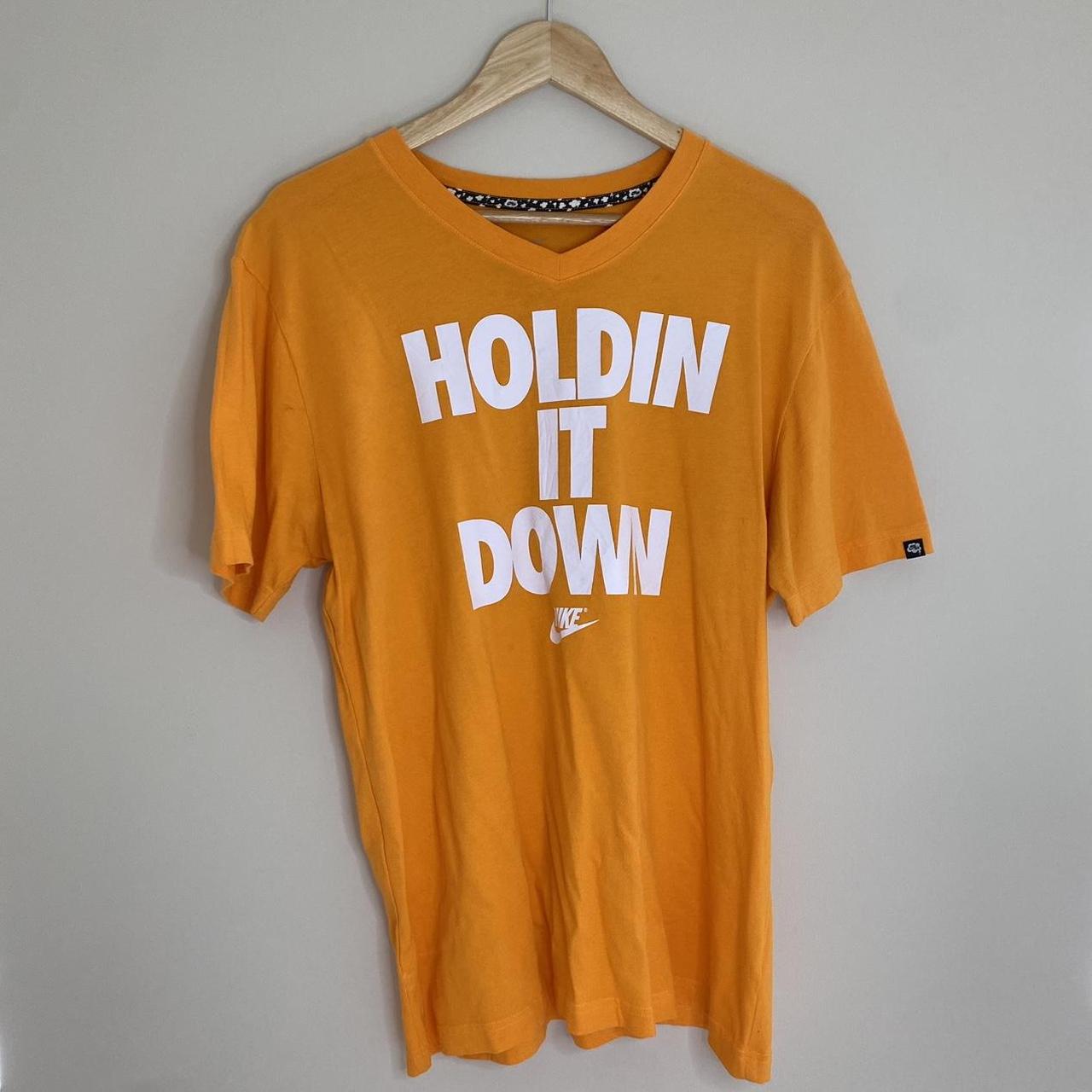 Nike “Holdin it down” T-shirt - Printed logo -... - Depop